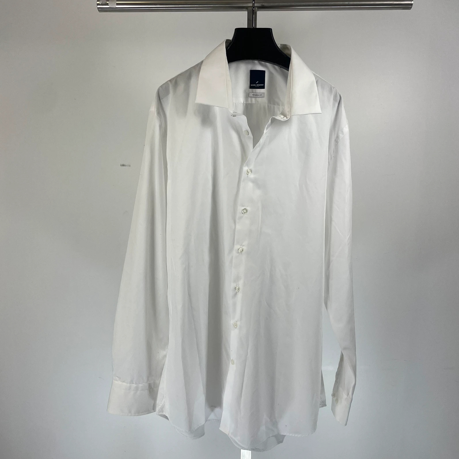 Chemise blanche regular, classique Élégante, Daniel Hechter, Taille 48 XL Comme neuf - Vue 2 - 