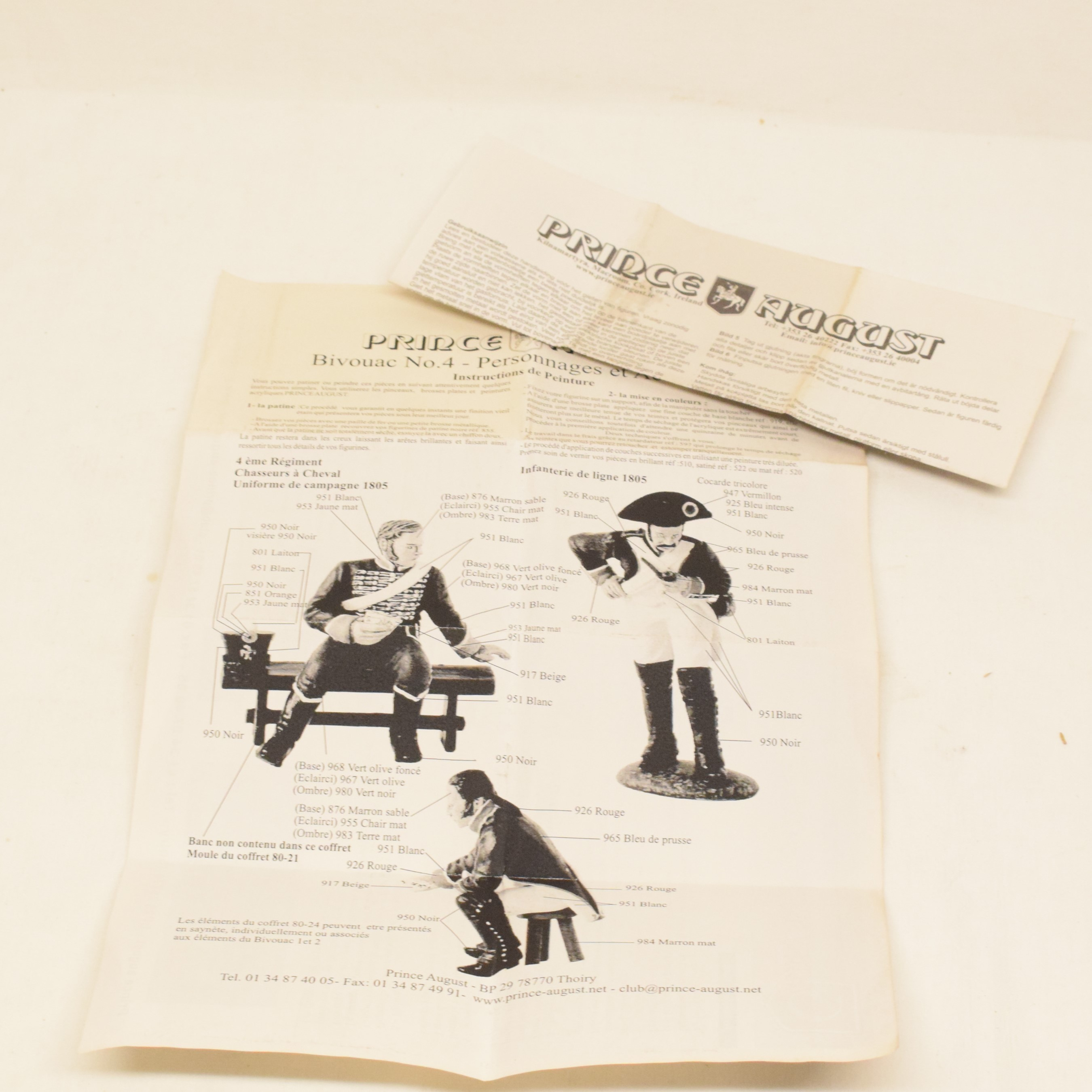 Boite contenant 3 moules à figurines en plomb le bivouac N° 4 par Prince August  - Vue 5 - 