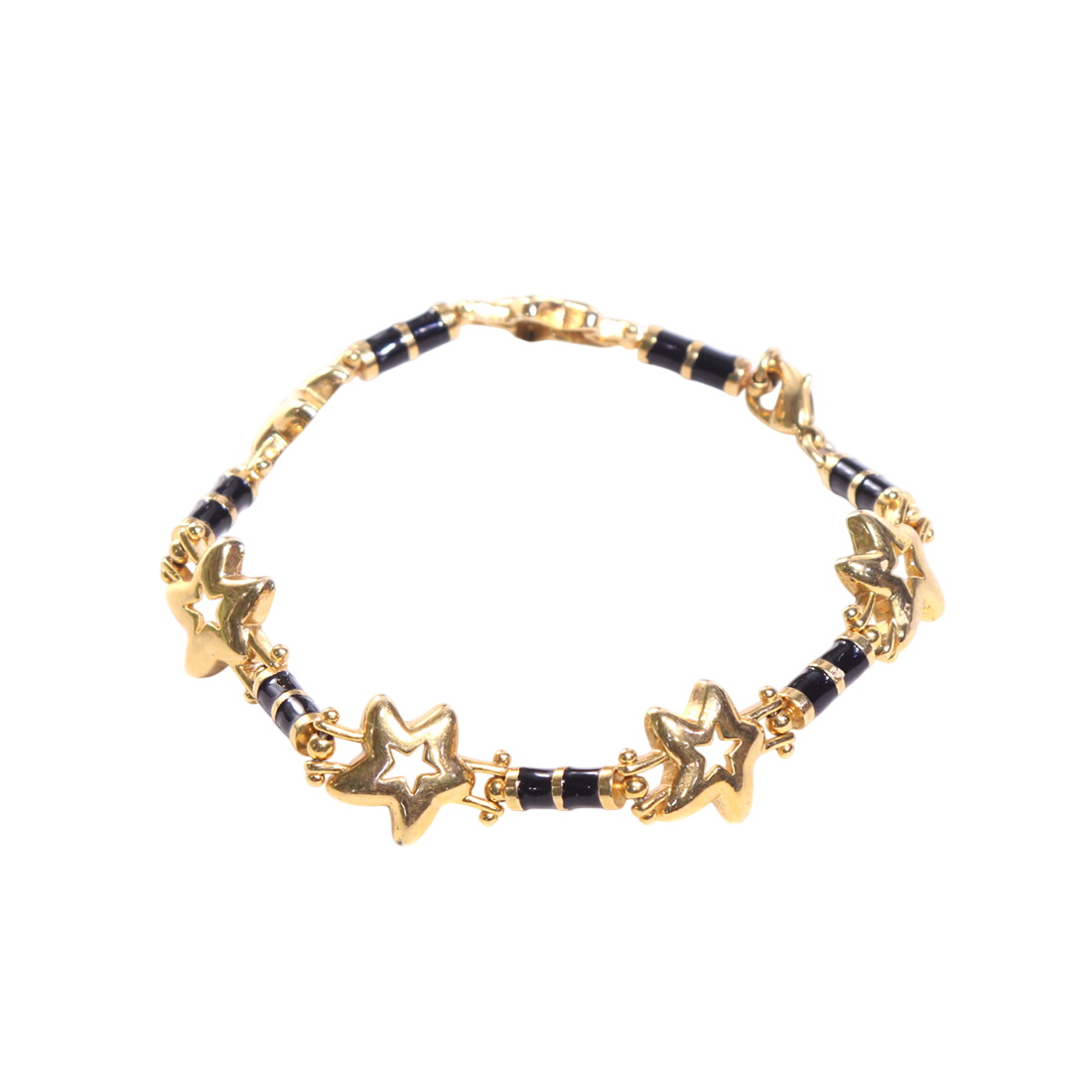 Bracelet en métal doré étoile Bon état -  reconditionné disponible sur Label Emmaüs