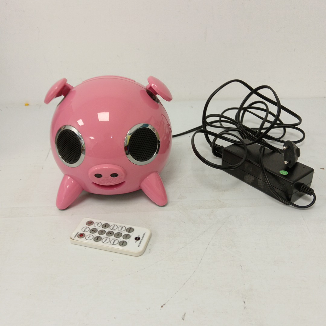 Voir photo 2 de Enceinte iPod originale – Cochon rose – AMETHYST – Vintage Enceinte iPod originale – Cochon rose – AMETHYST – Vintage Bon état - Vue 2 -