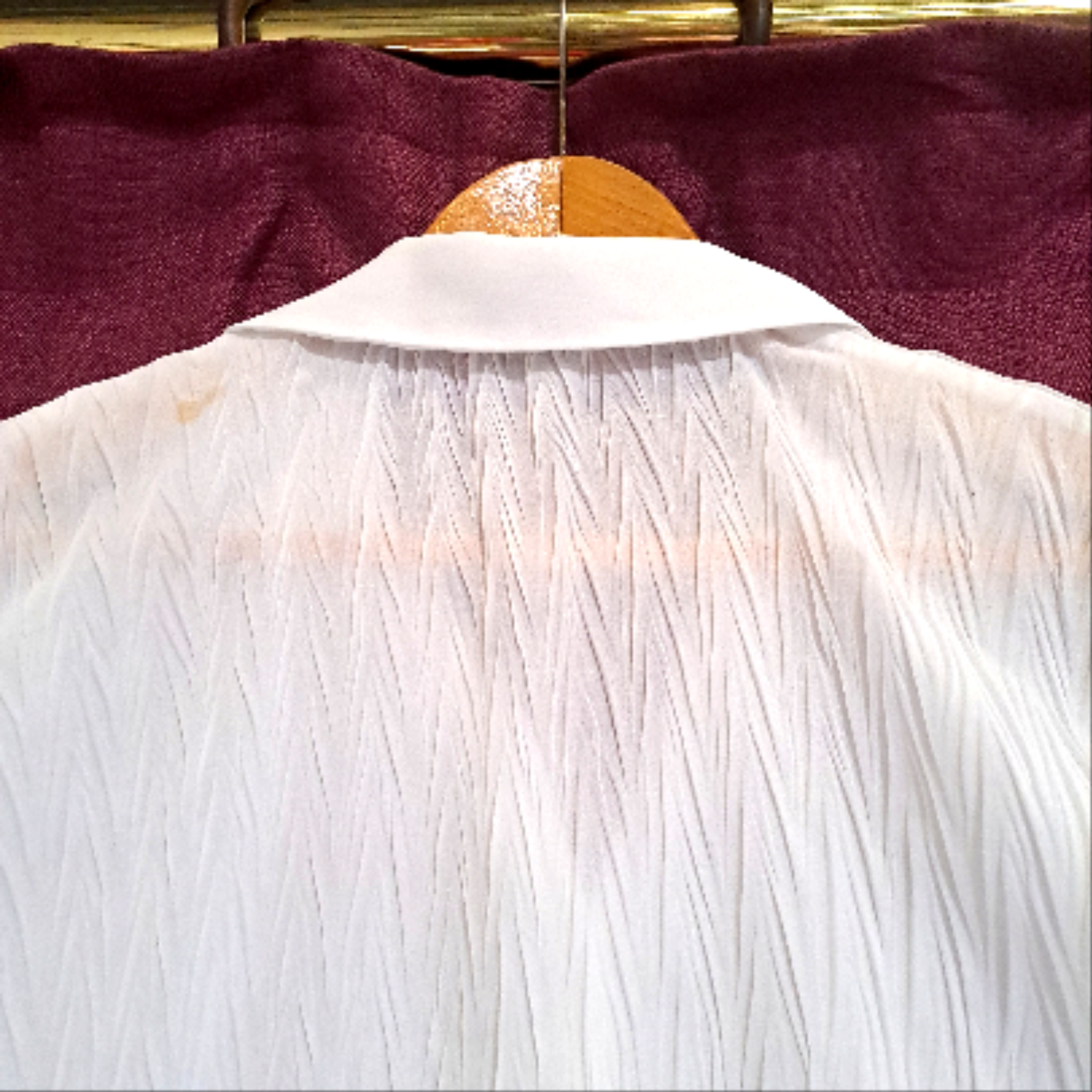 CHEMISIER STYLE PLISSE FROISSE - Taille: 48 - Photo 5