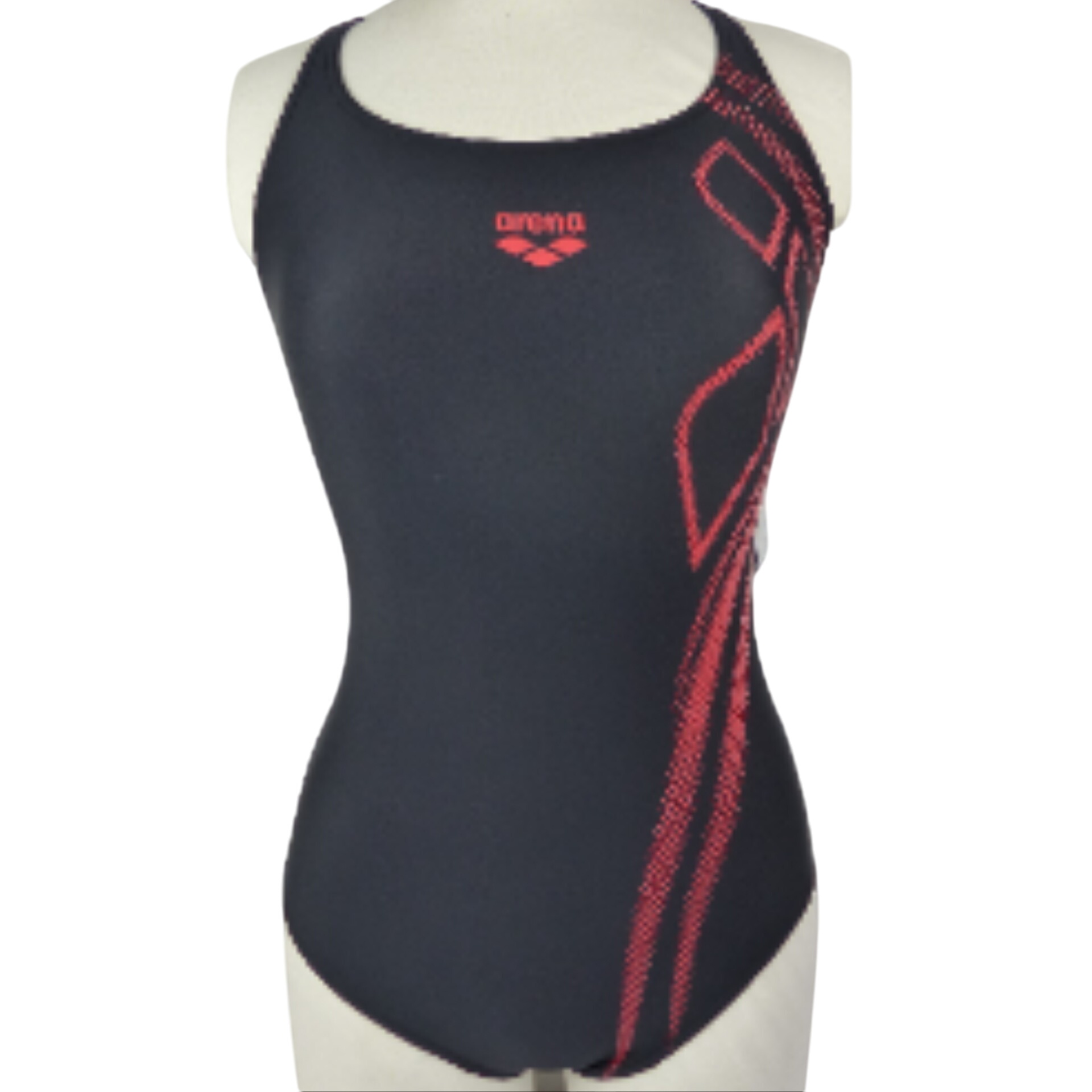 Maillot de bain une pice  Taille 40  Noir et rouge, dos nageur - arena - Modalova