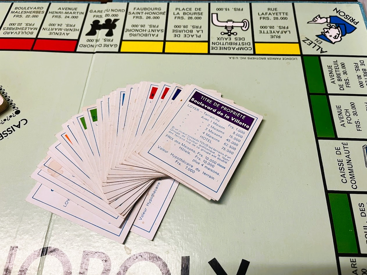 Voir photo 8 de Jeu retro Monopoly. Éditeur en France Miro Company. Édition 1961 Jeu retro Monopoly. Éditeur en France Miro Company. Édition 1961 Bon état - Vue 8 -