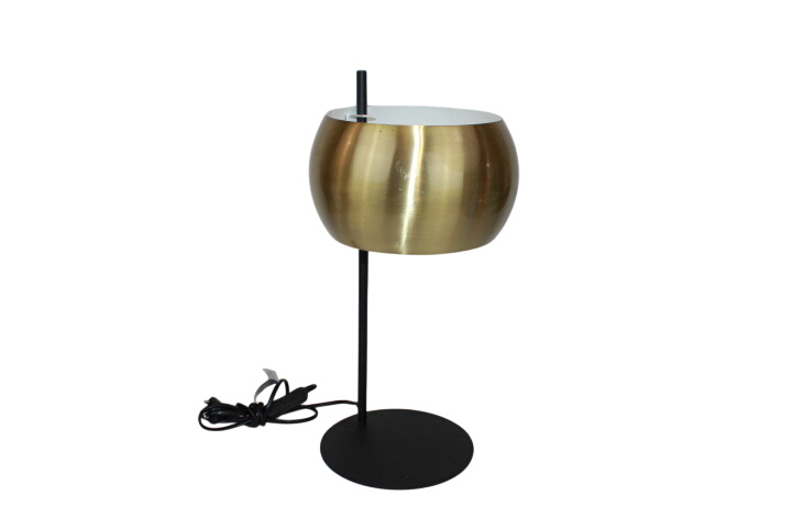Lampe de table en métal noir et doré - Photo 0