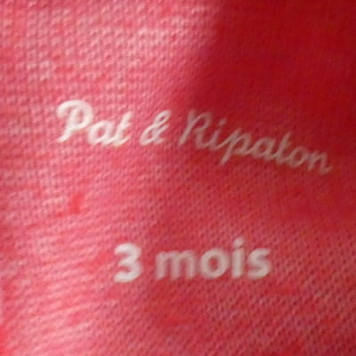 Pyjama Père Noël rouge - Bébé - Pat et Ripaton - Taille 3 mois - Photo 3