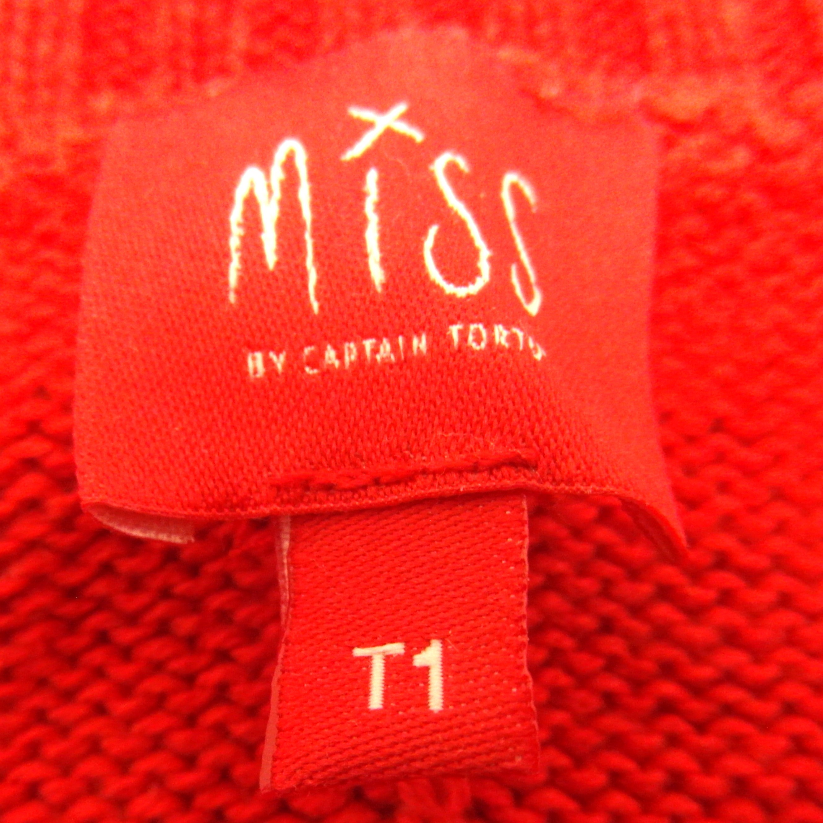 Pull à manches longues rouge Miss Captain taille 1 - Photo 7