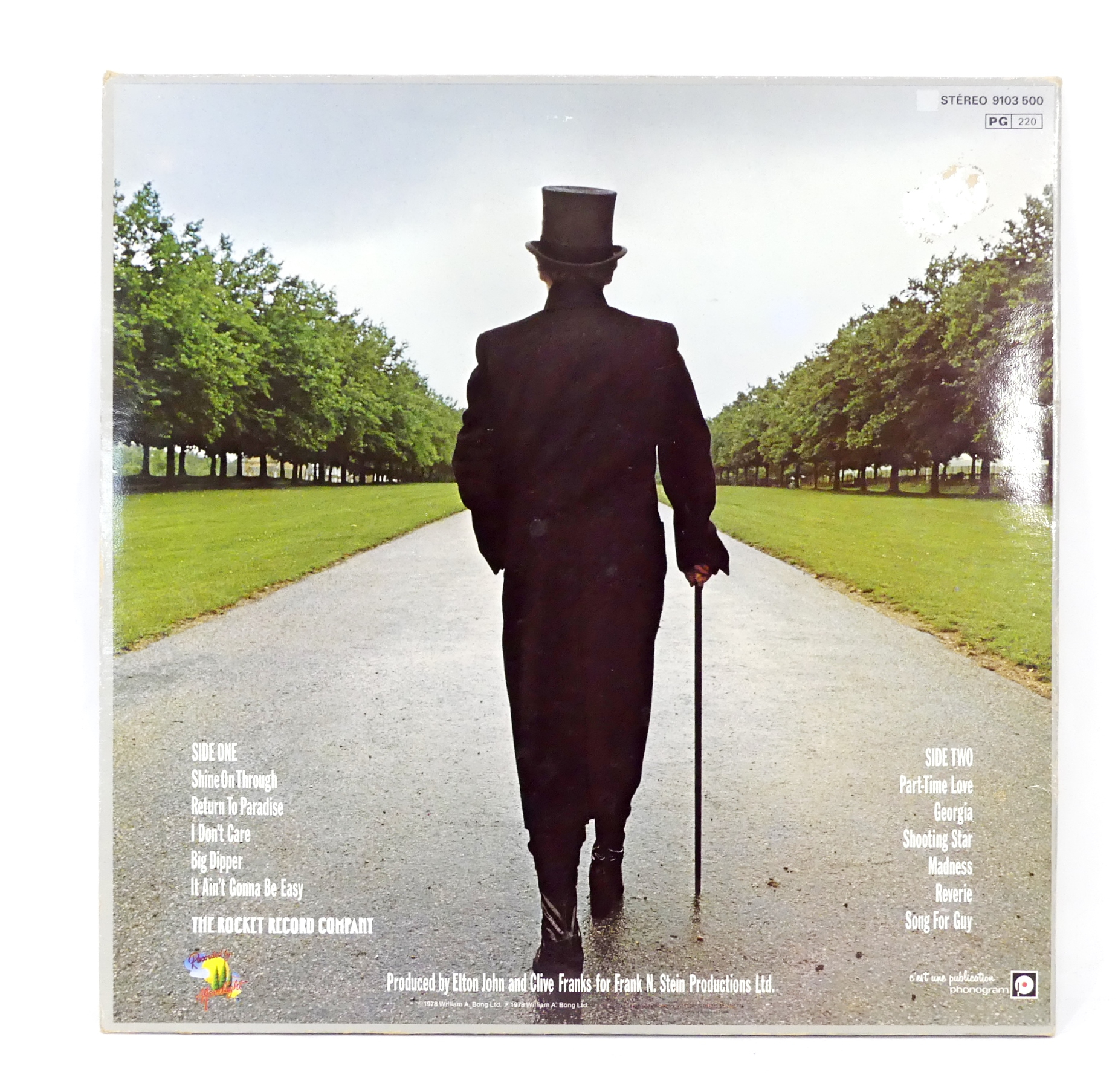 Vinyle - Elton John - A Single Man - 1978 Très bon état - Vue 7 - 