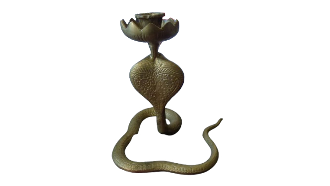 Voir photo 3 de Bougeoir en forme de cobra vintage Bougeoir en forme de cobra vintage Bon état - Vue 3 -