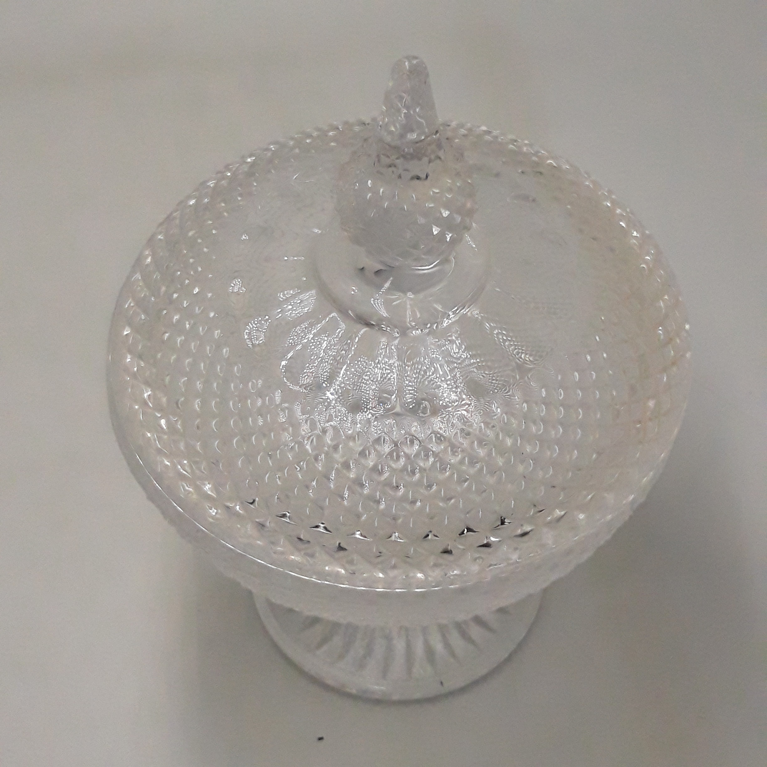 Bonbonnière en cristal Très bon état - Vue 3 - 