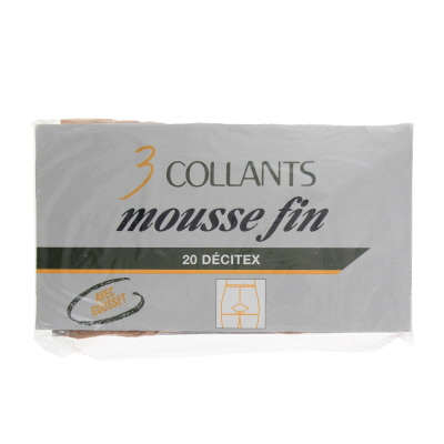 Lot de 3 collants mousse marrons - Femme - Taille 2 - Photo 0