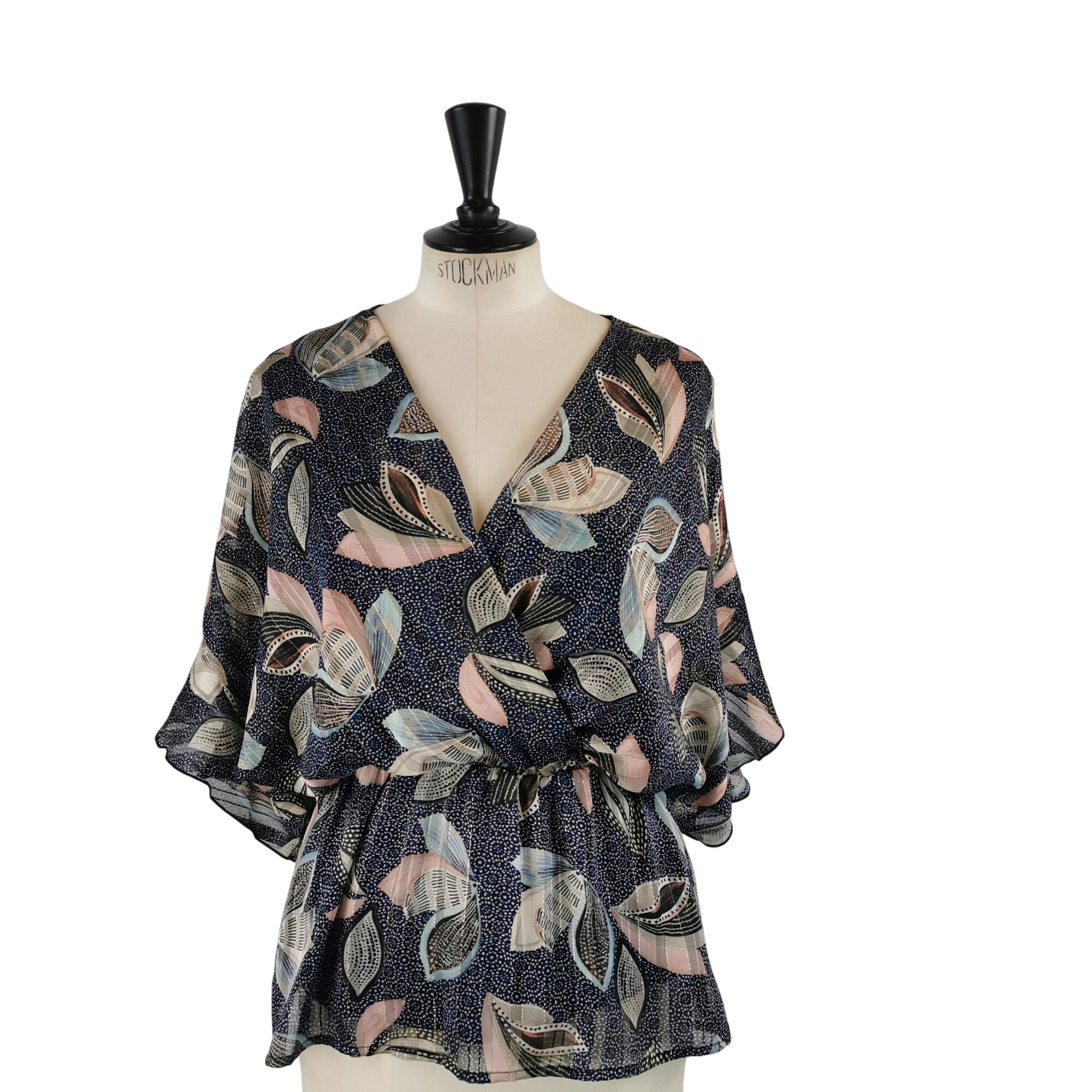 Blouse RIU 36 bleu  fleurs - Jacqueline Riu - Modalova