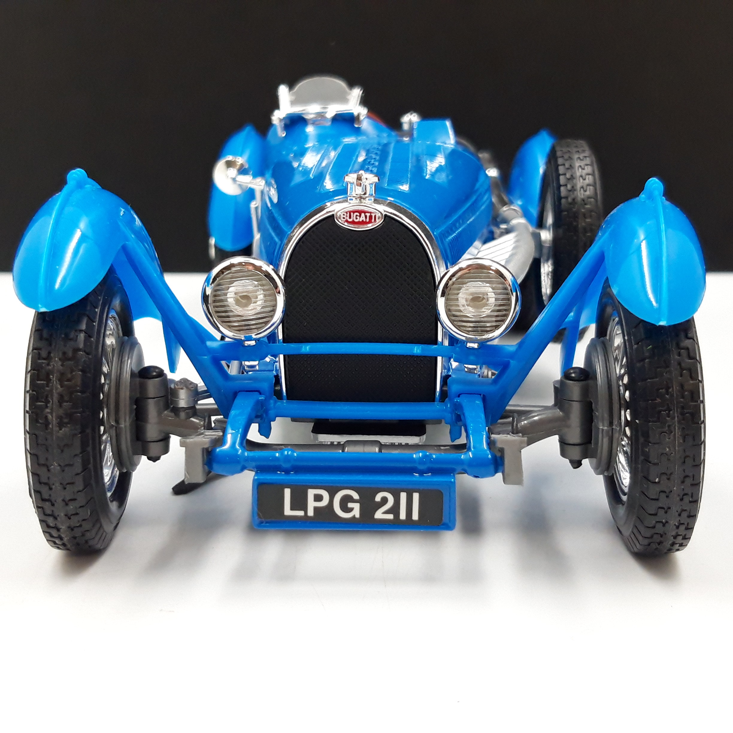 Voiture Miniature – BUGATTI Type ‘’59’’, 1934 Burago - Bleu, Vintage  Très bon état - Vue 7 - 
