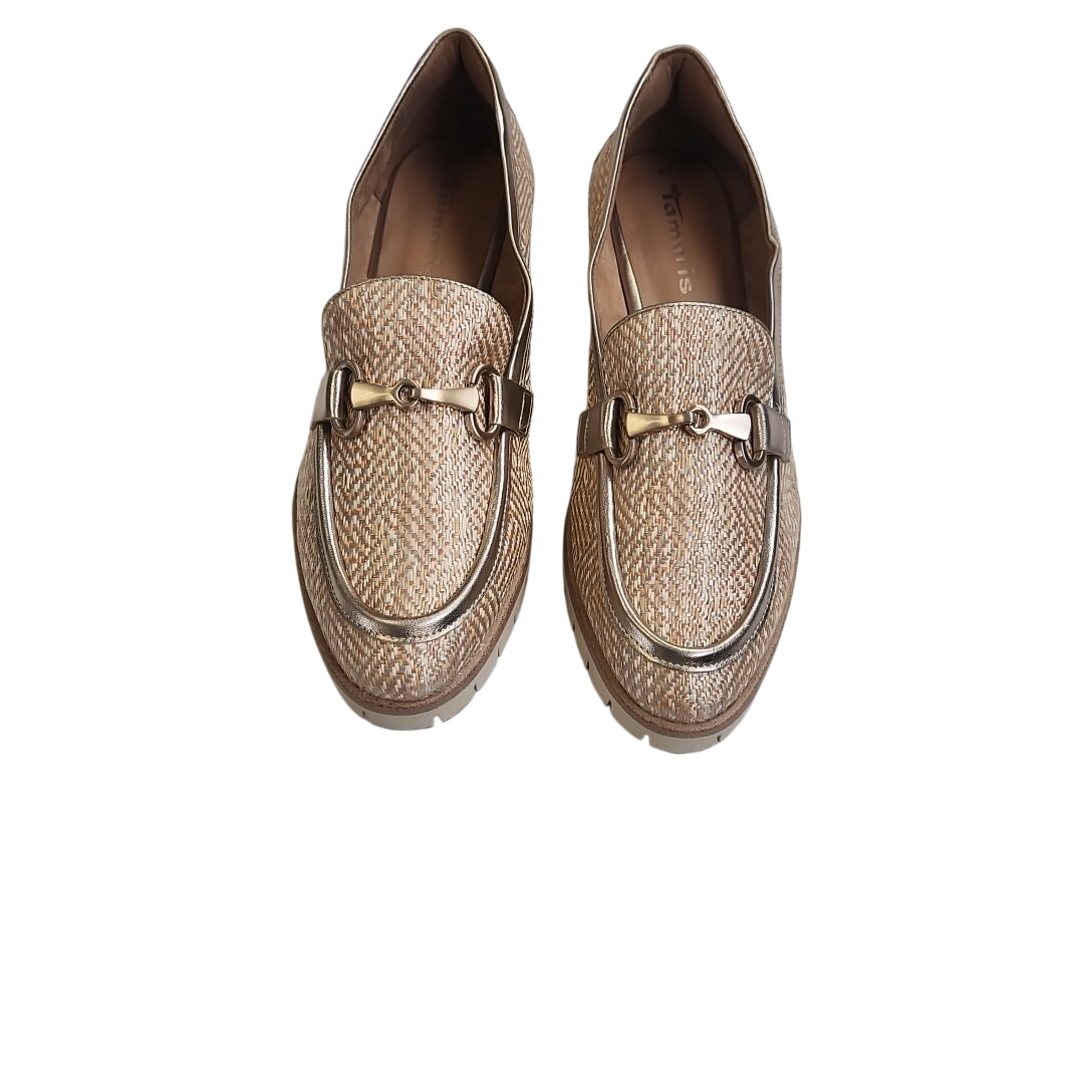 Tamaris - Chaussure femme marron en toile / cuir - pointure 42  -  reconditionné disponible sur Label Emmaüs