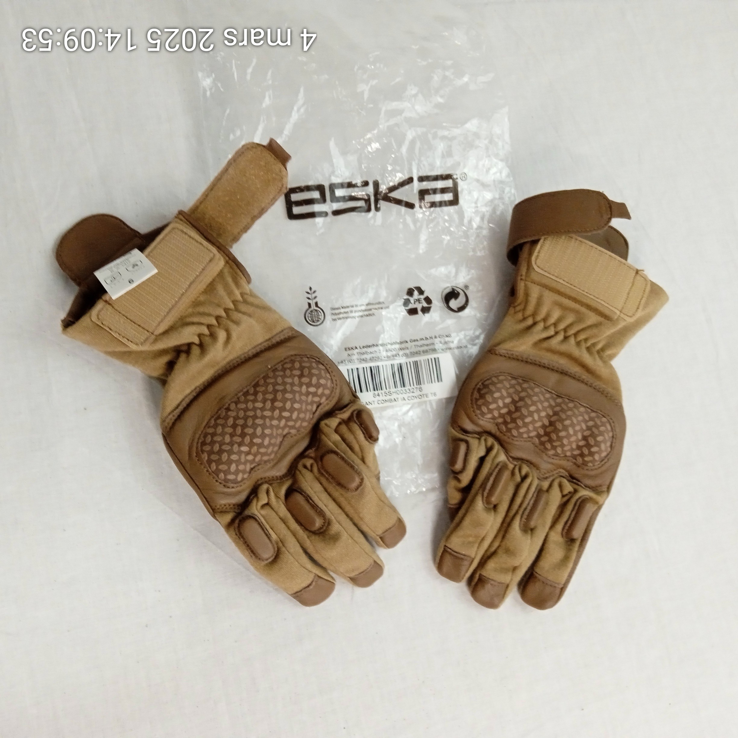 Paire de Gants de combat Coqués ESKA IA COYOTE taille 6 - Photo 3