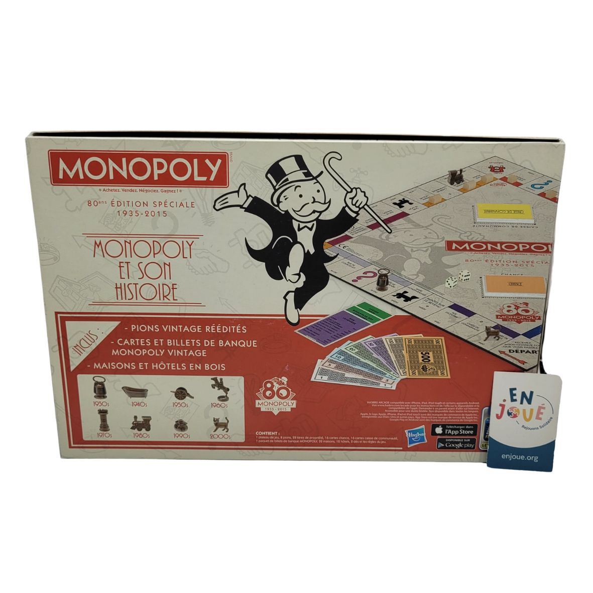 Voir photo 3 de Jeu de société - Monopoly 80 Ans édition spéciale 1935 - 2015 - Hasbro Gaming - Dès 8 ans. Jeu de société - Monopoly 80 Ans édition spéciale 1935 - 2015 - Hasbro Gaming - Dès 8 ans. - Vue 3 -