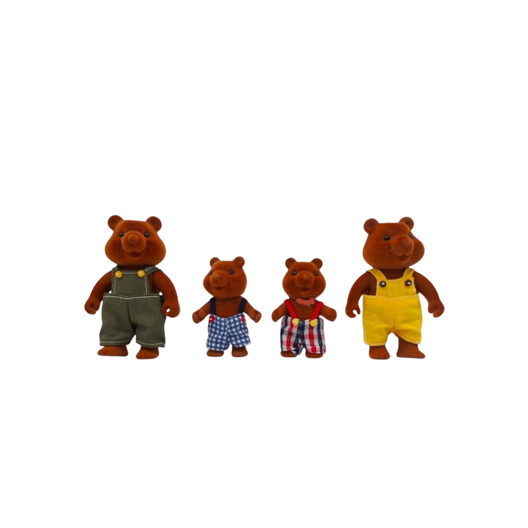 Famille ours - Forest families - x4 Très bon état -  reconditionné disponible sur Label Emmaüs