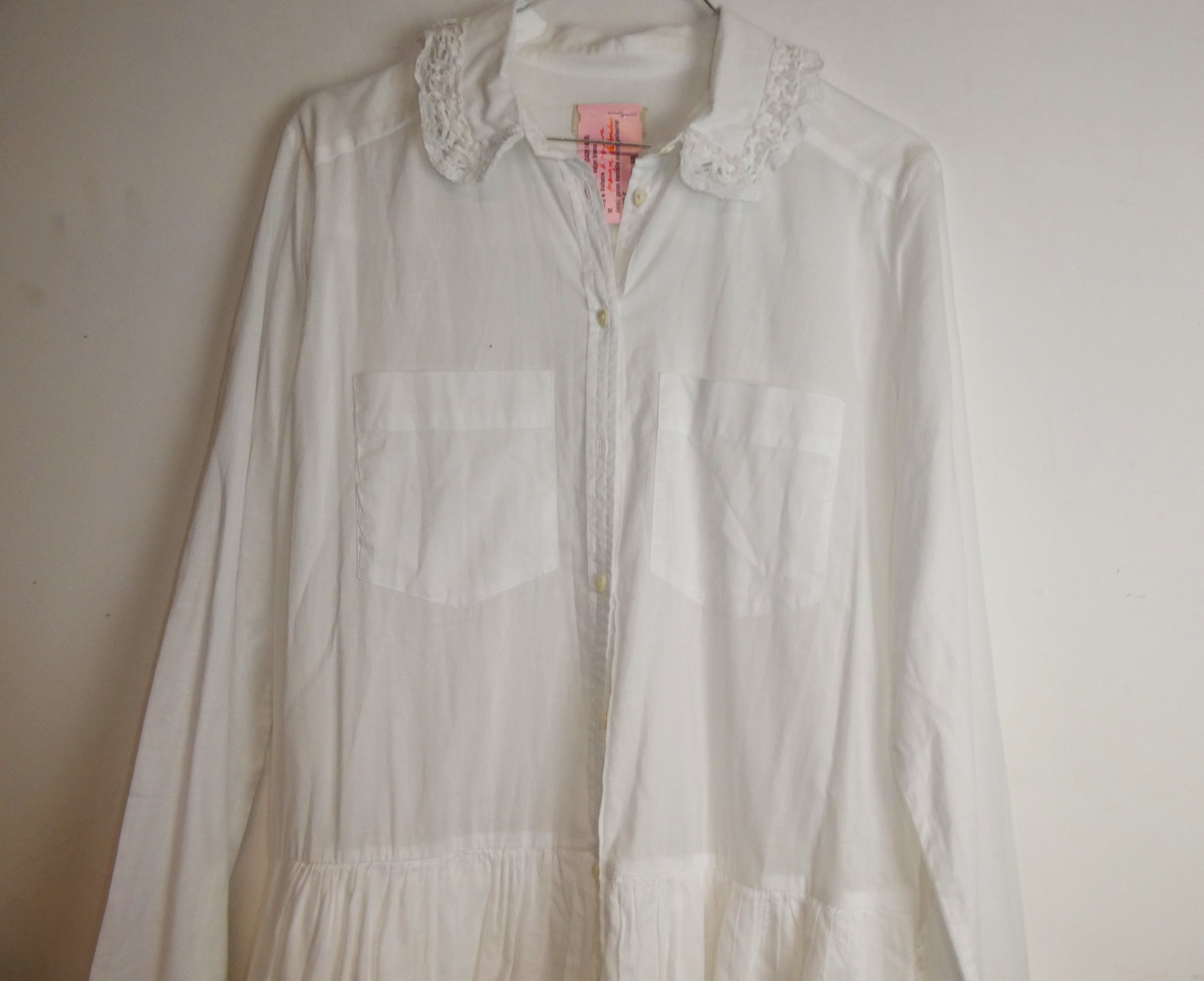 Zadig et Voltaire Robe Chemise blanche avec galon - Taille M - Photo 6