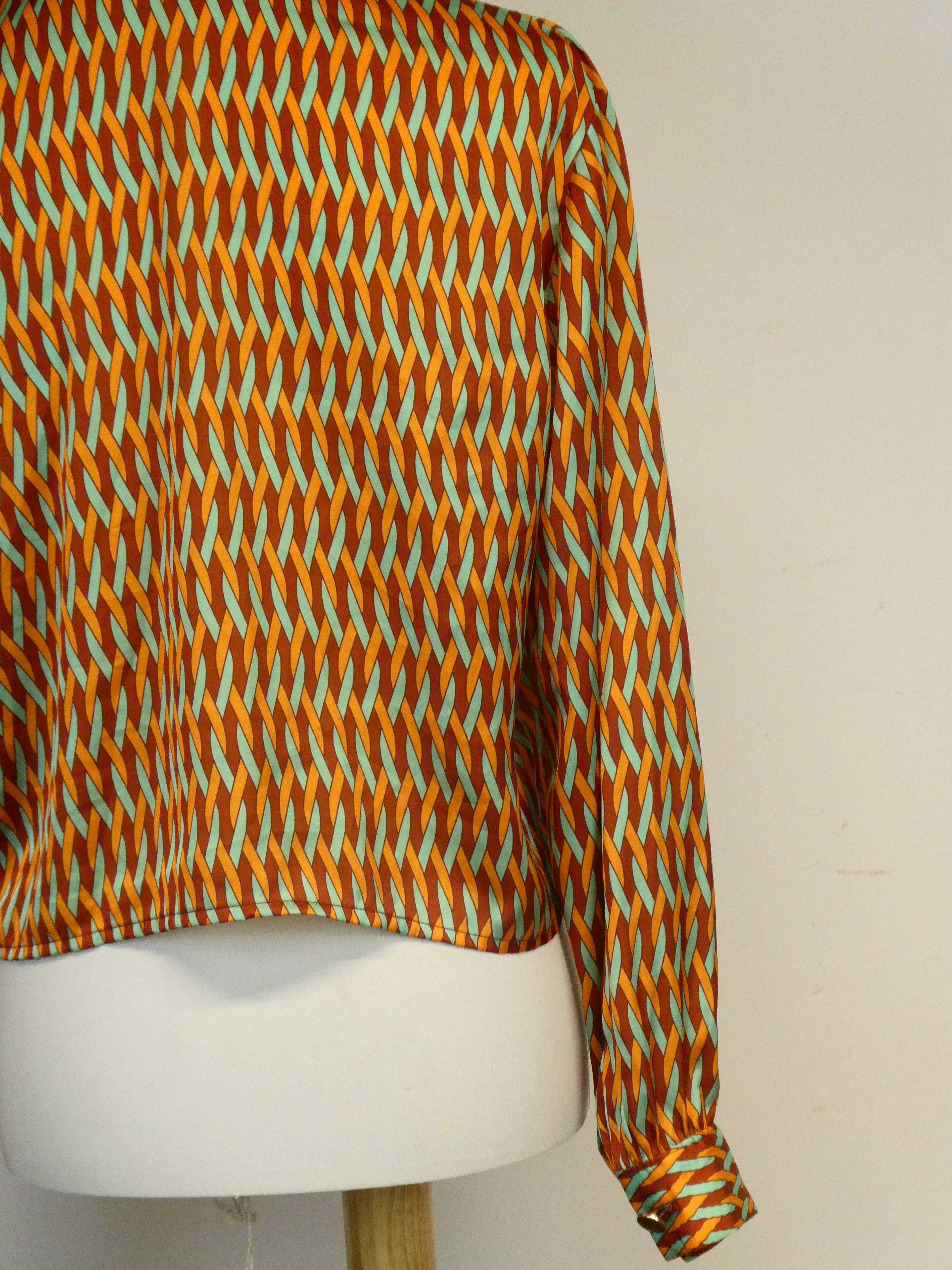 Pimkie chemise manches longues encolure tailleur à motif linéaire - Taille L - Photo 10