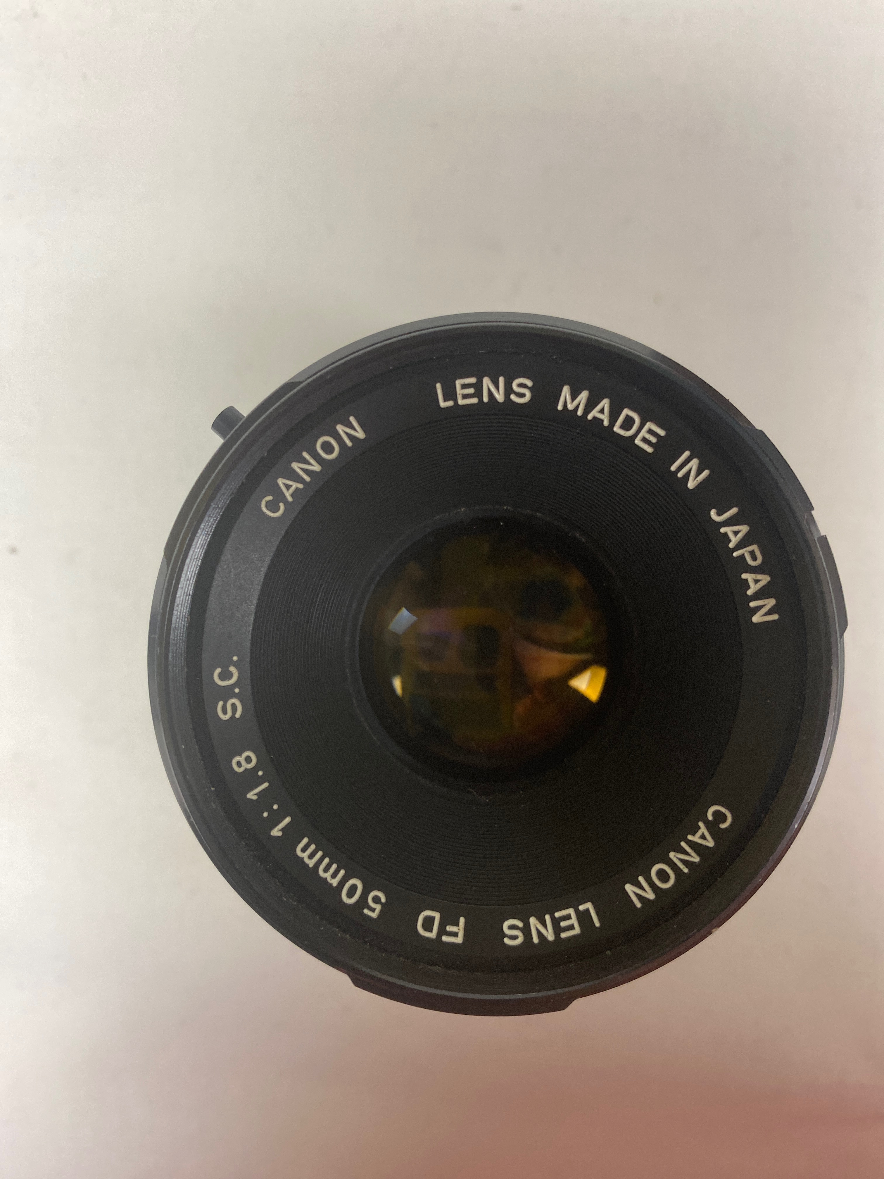 Objectif photo Canon LENS FD 50 mm 1:1.8 Super‑Coated Bon état - Vue 2 - 