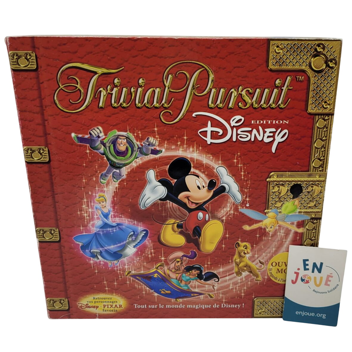 Jeu de société Trivial Pursuit Édition Disney 2005 rouge - Dès 8 ans. Bon état -  reconditionné disponible sur Label Emmaüs