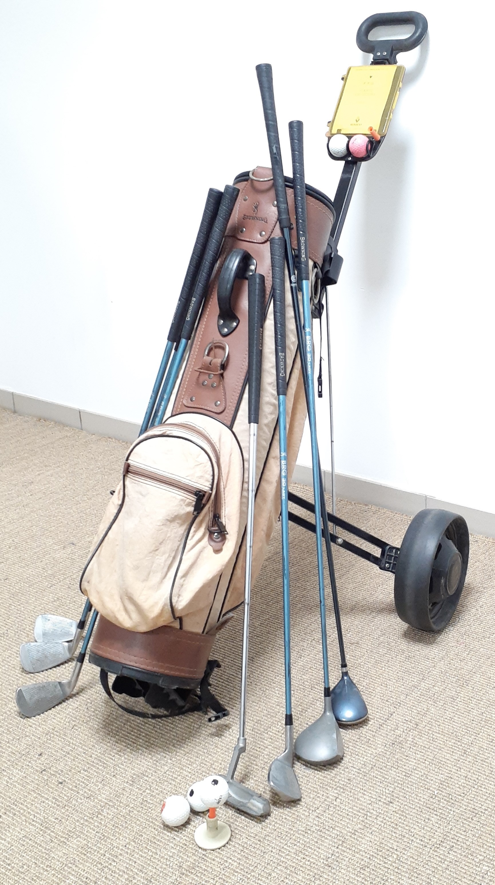 Chariot de golf droitier et accessoires - Photo 7
