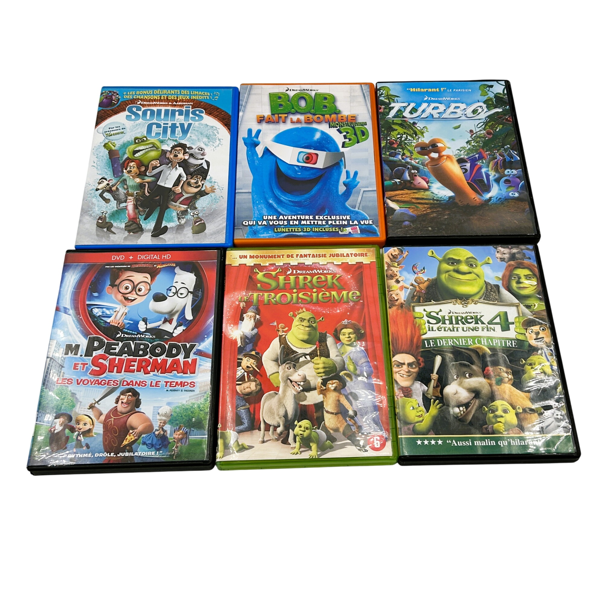 Acheter 6 DVD Dreamworks Bon état - 10,50 € 6 DVD Dreamworks Bon état - reconditionné disponible sur Label Emmaüs