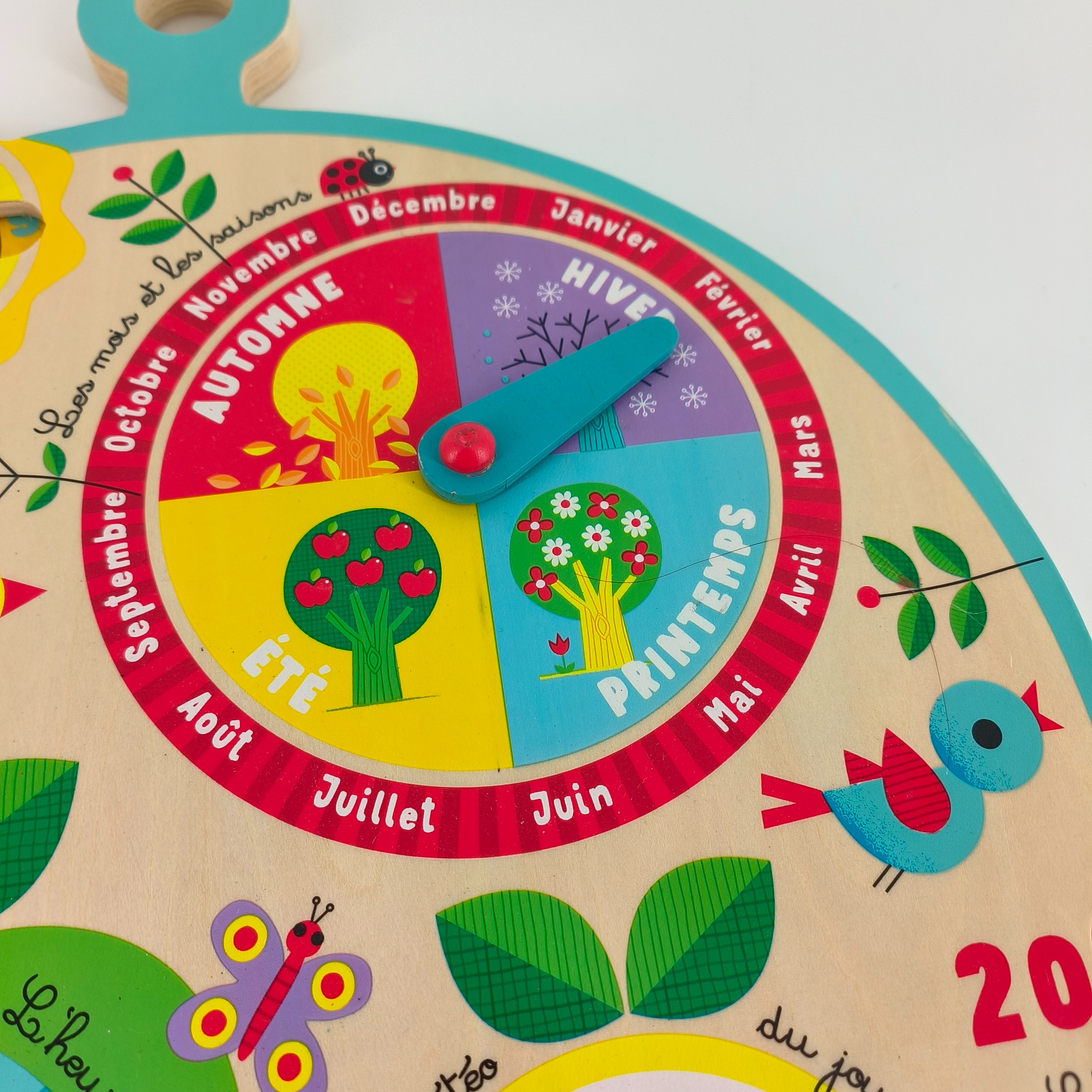 Jeu en bois-calendrier au fil du temps-Janod Très bon état - Vue 3 - 
