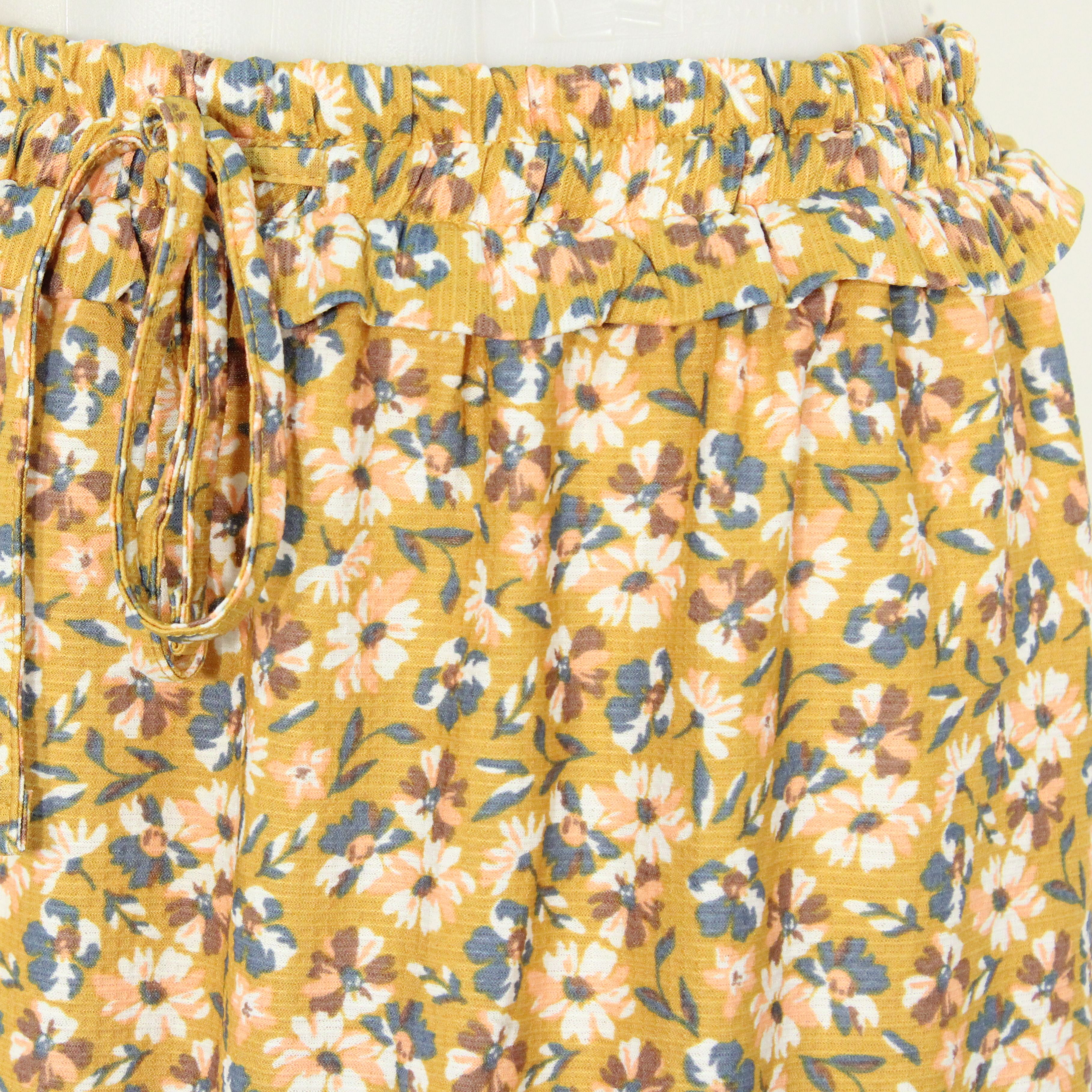 Jupe Moutarde Fleurie PROMOD Taille 42 - Photo 3