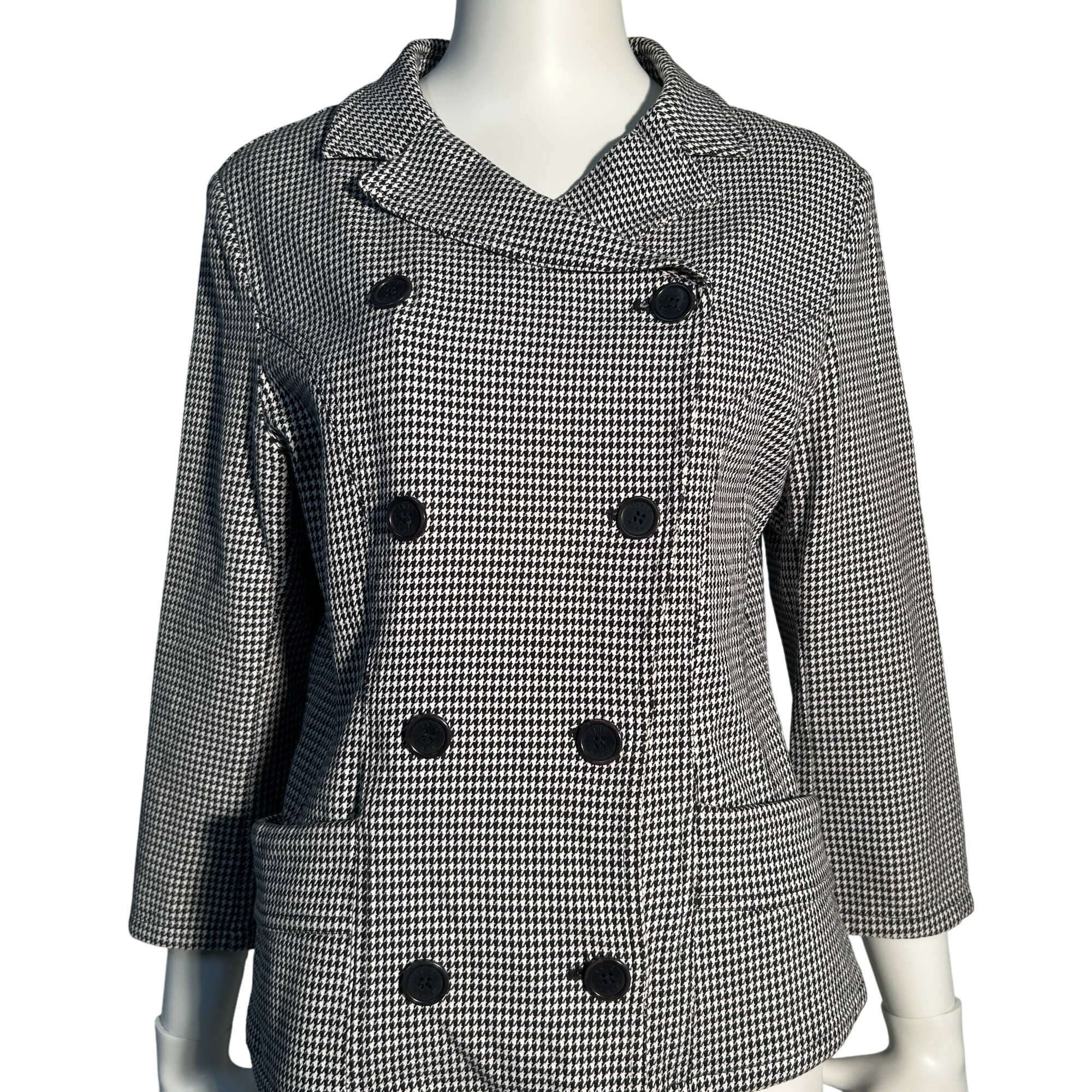 Veste blanc et noir vichy Made in romania - Photo 0
