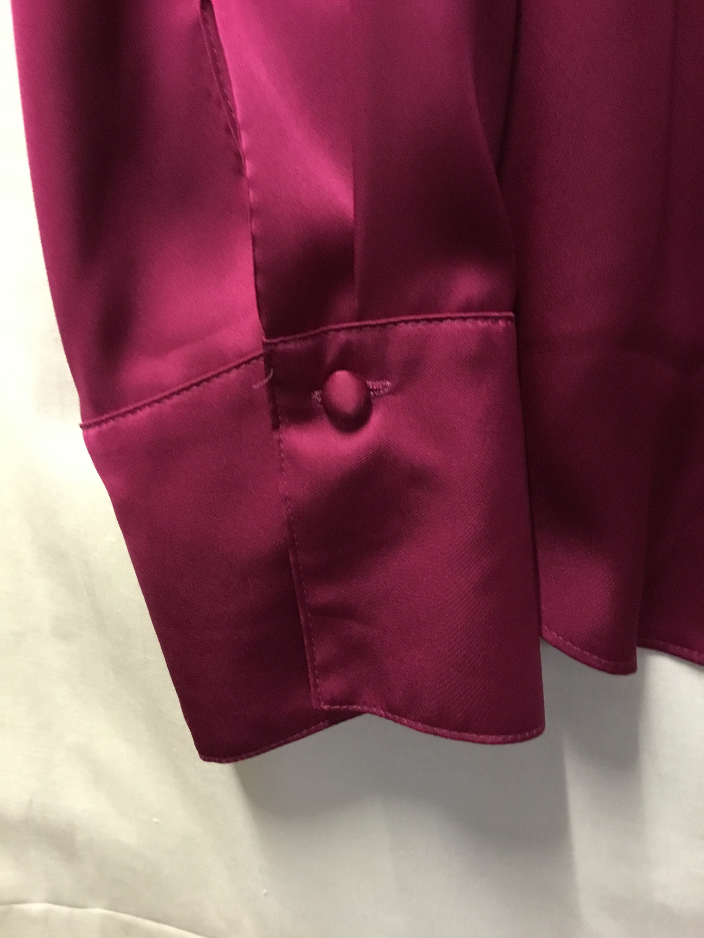 Chemisier à manches longues « un Jour ailleurs » fuchsia taille 44 - Photo 2