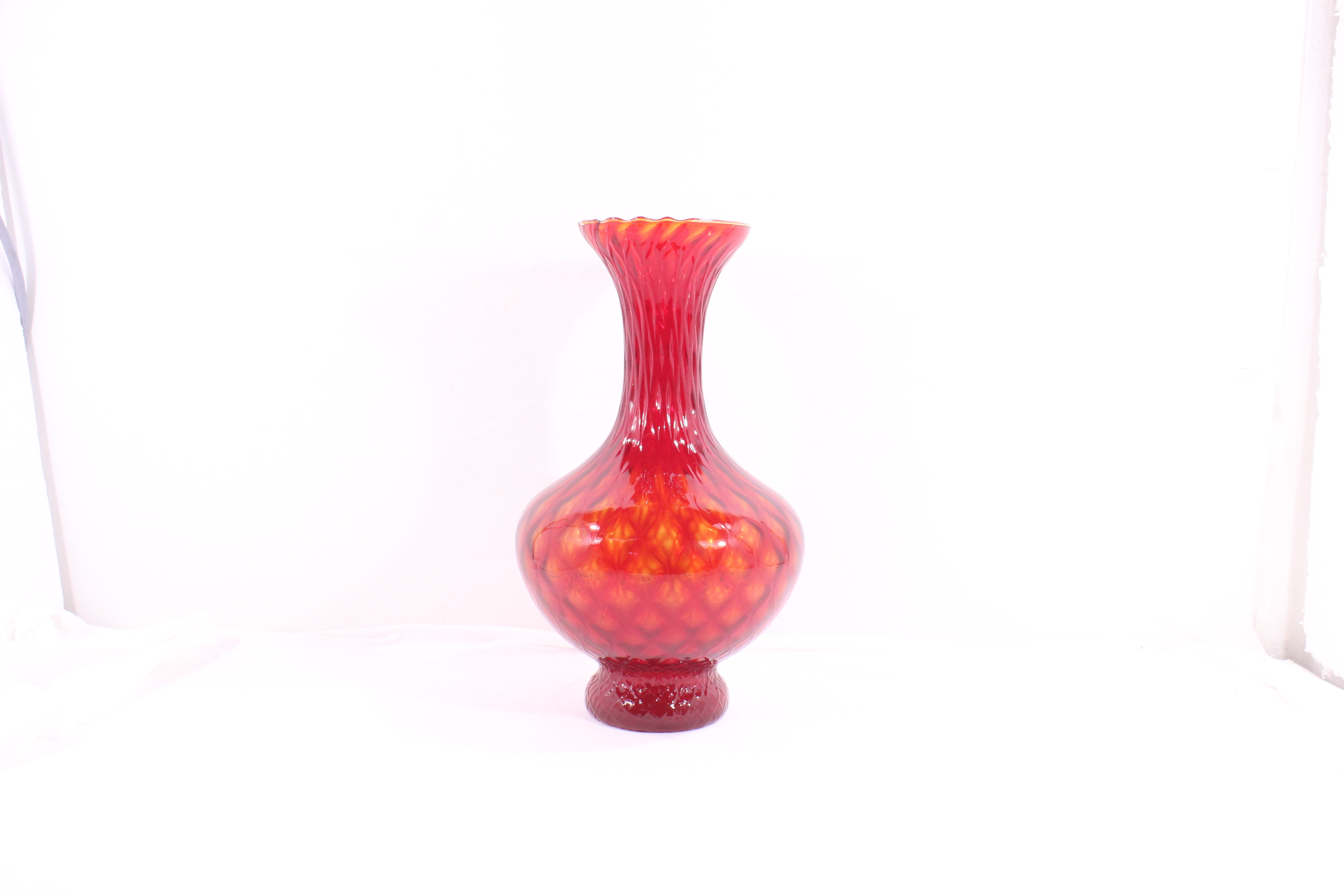 Voir photo 8 de Vase en verre Italien / Style Empoli - Années 60 Vase en verre Italien / Style Empoli - Années 60 Bon état - Vue 8 -