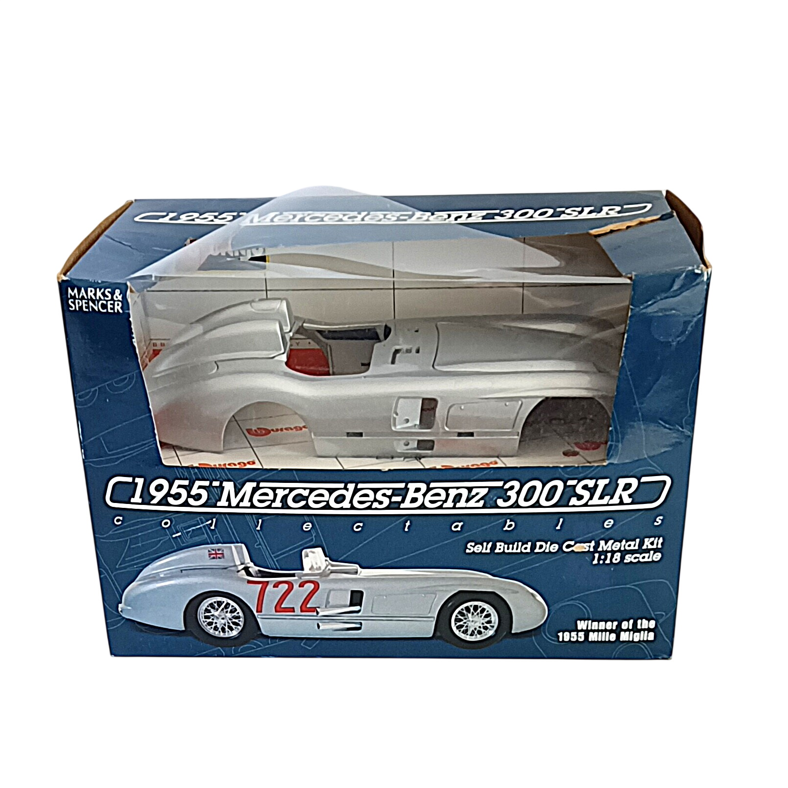 Maquette Burago 1/18 – Mercedes-Benz 300 SLR 1955 – Kit complet à assembler Très bon état -  reconditionné disponible sur Label Emmaüs