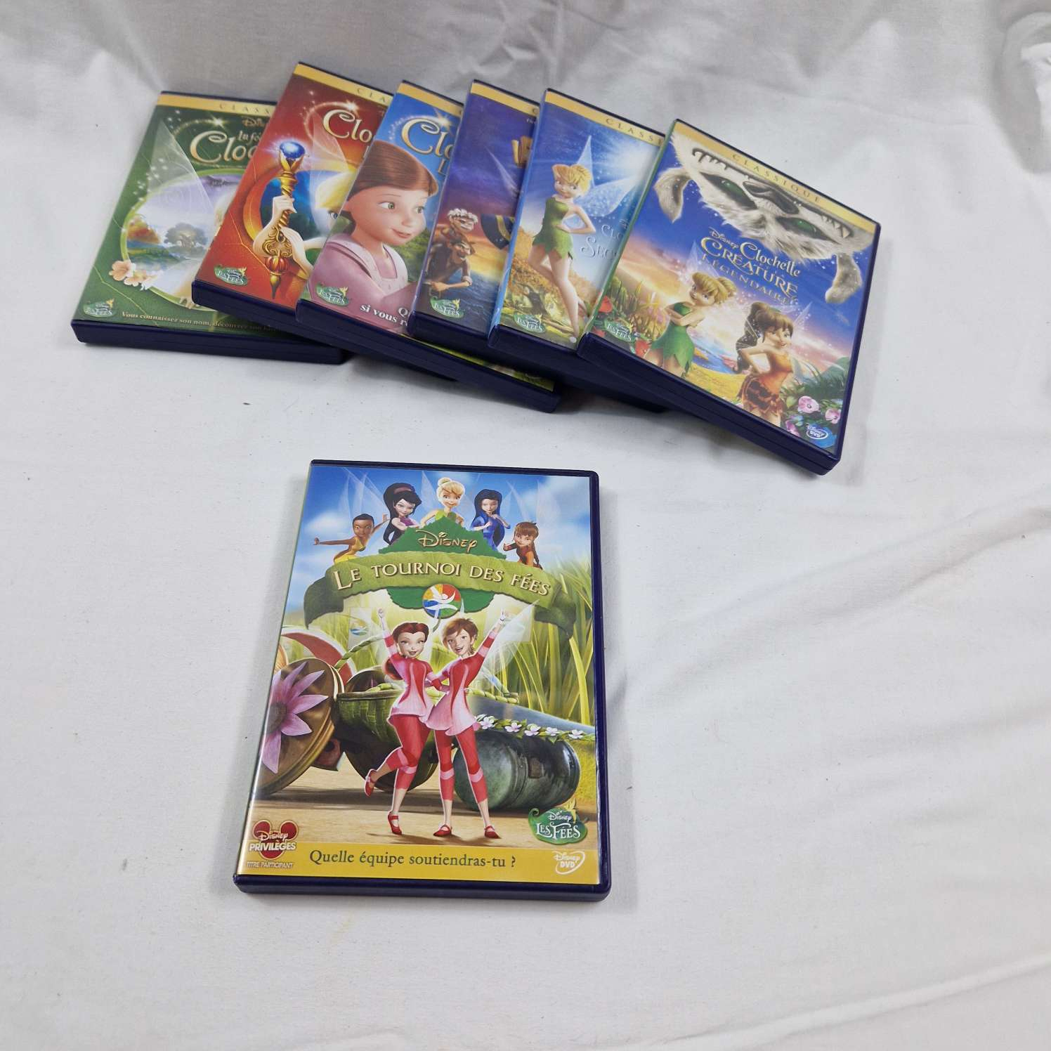 Voir photo 3 de Lot des 7 dvd la petite clochette Disney Lot des 7 dvd la petite clochette Disney Bon état - Vue 3 -