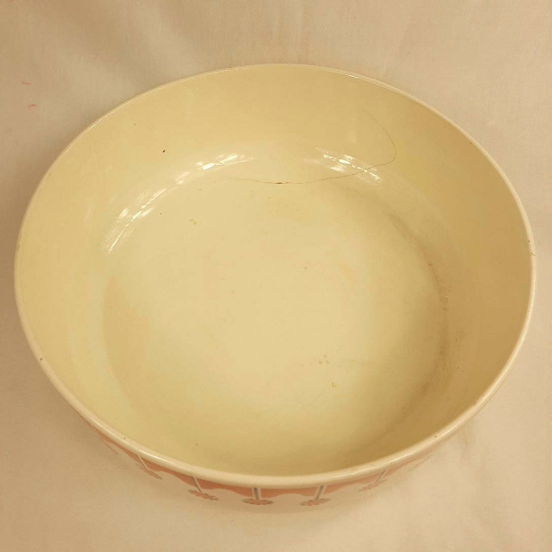 cuvette de toilette et son broc pièces anciennes en faience de Luneville BADONVILLER - Bon état - Photo 4