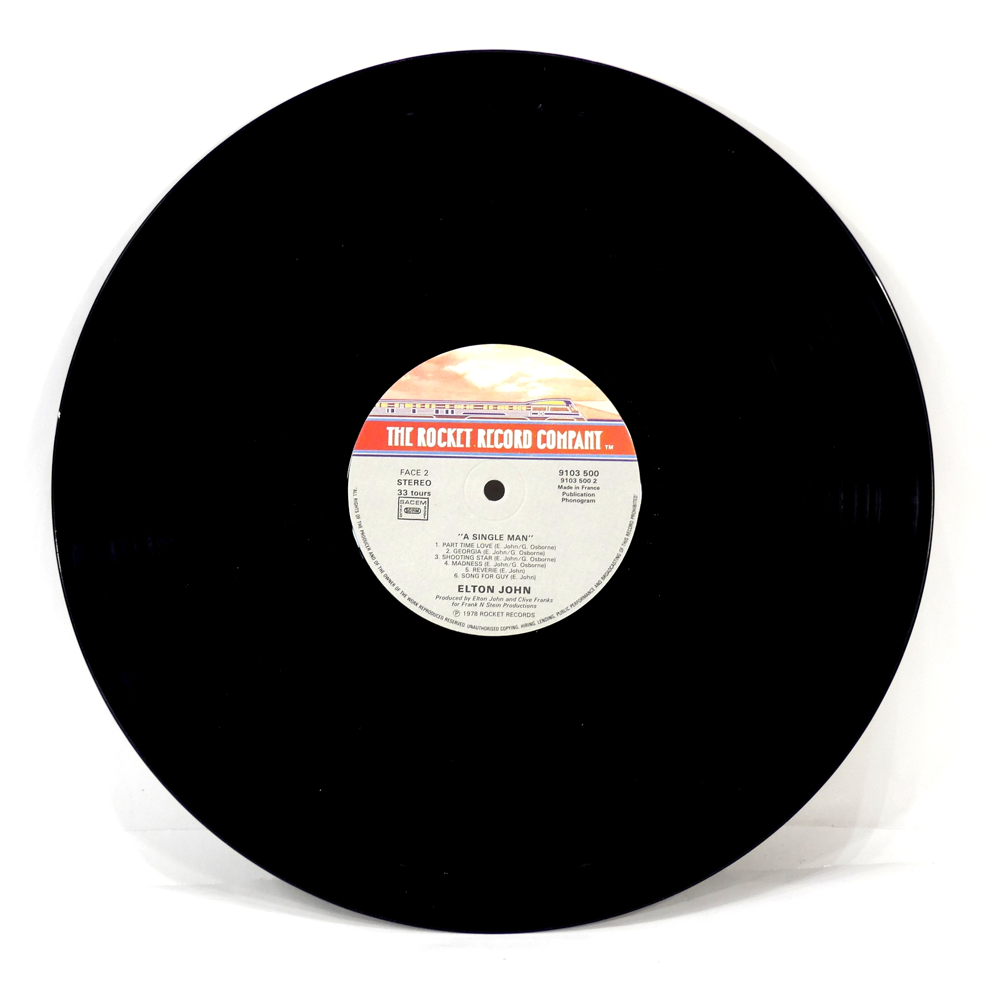 Vinyle - Elton John - A Single Man - 1978 Très bon état - Vue 2 - 