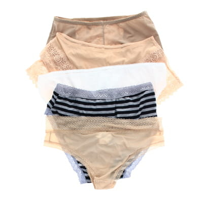 Lot de 5 culottes panachées - Femme - taille XL - Photo 1