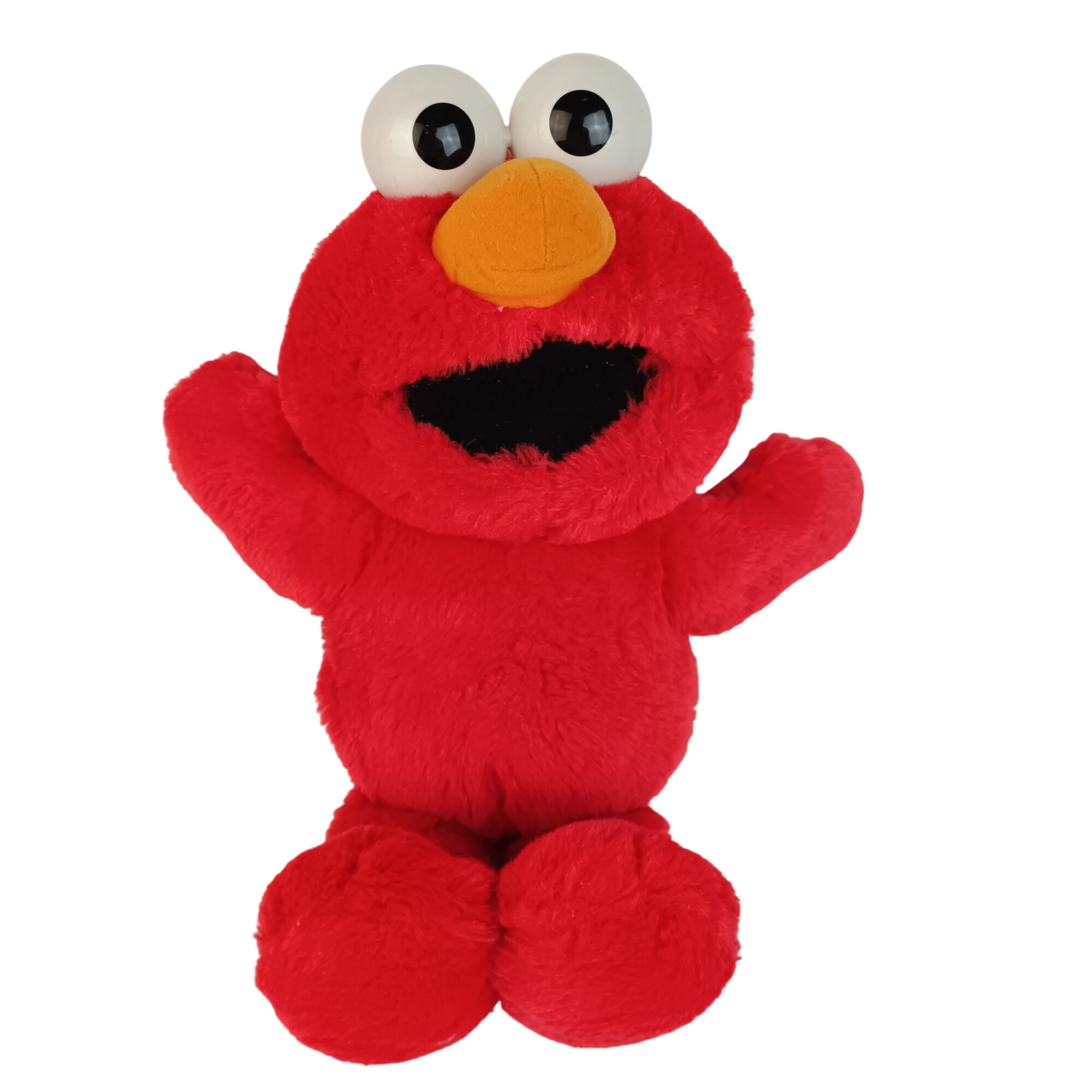 Peluche parlante Elmo "Chatouille -moi!" TYCO 1996 - Bon état sur Label Emmaüs