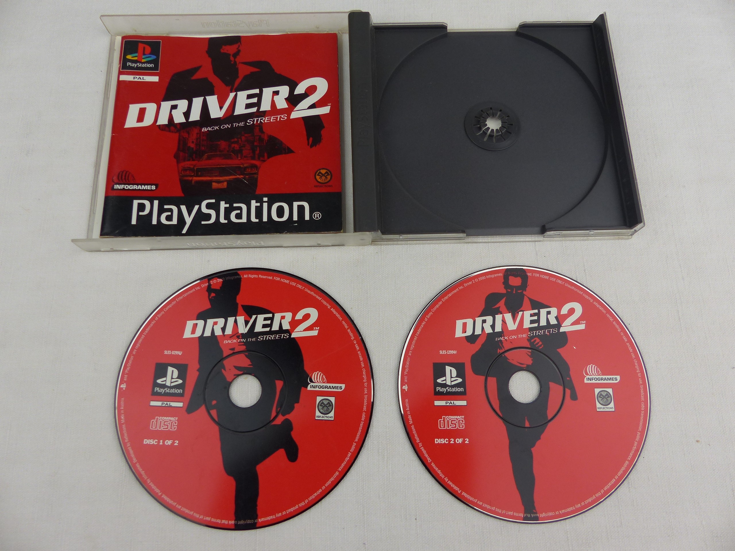 Voir photo 5 de Driver 2 Back On The Streets PS1 PlayStation Complet 2 Disques PAL FR Driver 2 Back On The Streets PS1 PlayStation Complet 2 Disques PAL FR État correct - Vue 5 -