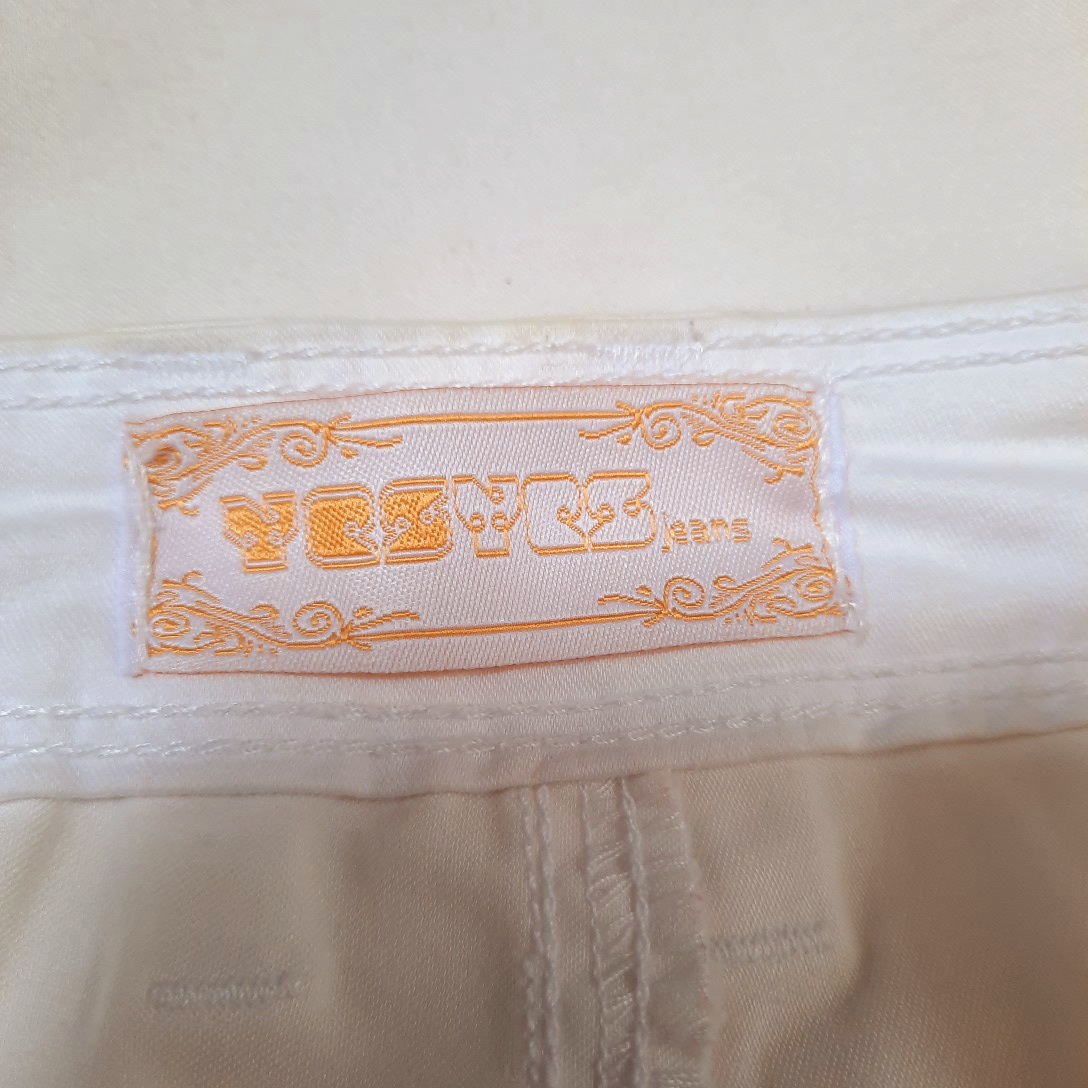 Pantalon blanc casual jean's cigarette YES YES - T 38 Très bon état - Vue 3 - 
