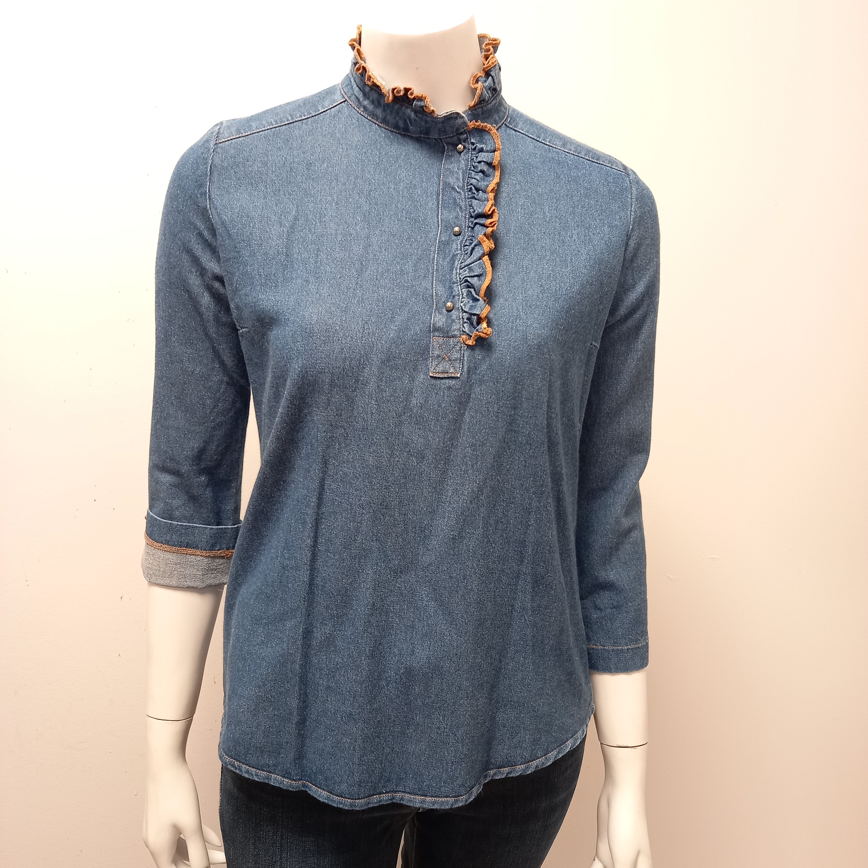 Haut (tunique ) bleu en Jeans Roseanna Taille 36 Bon état - Vue 4 - 