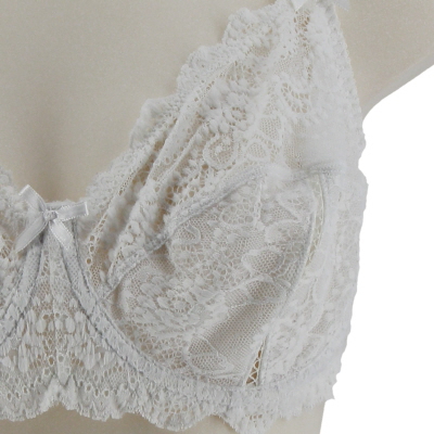 Soutien-gorge blanc dentelle avec armatures - U Essentiel - Taille 100D - Photo 3