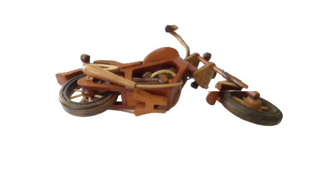 Harley Davidson décorative en bois - Photo 4