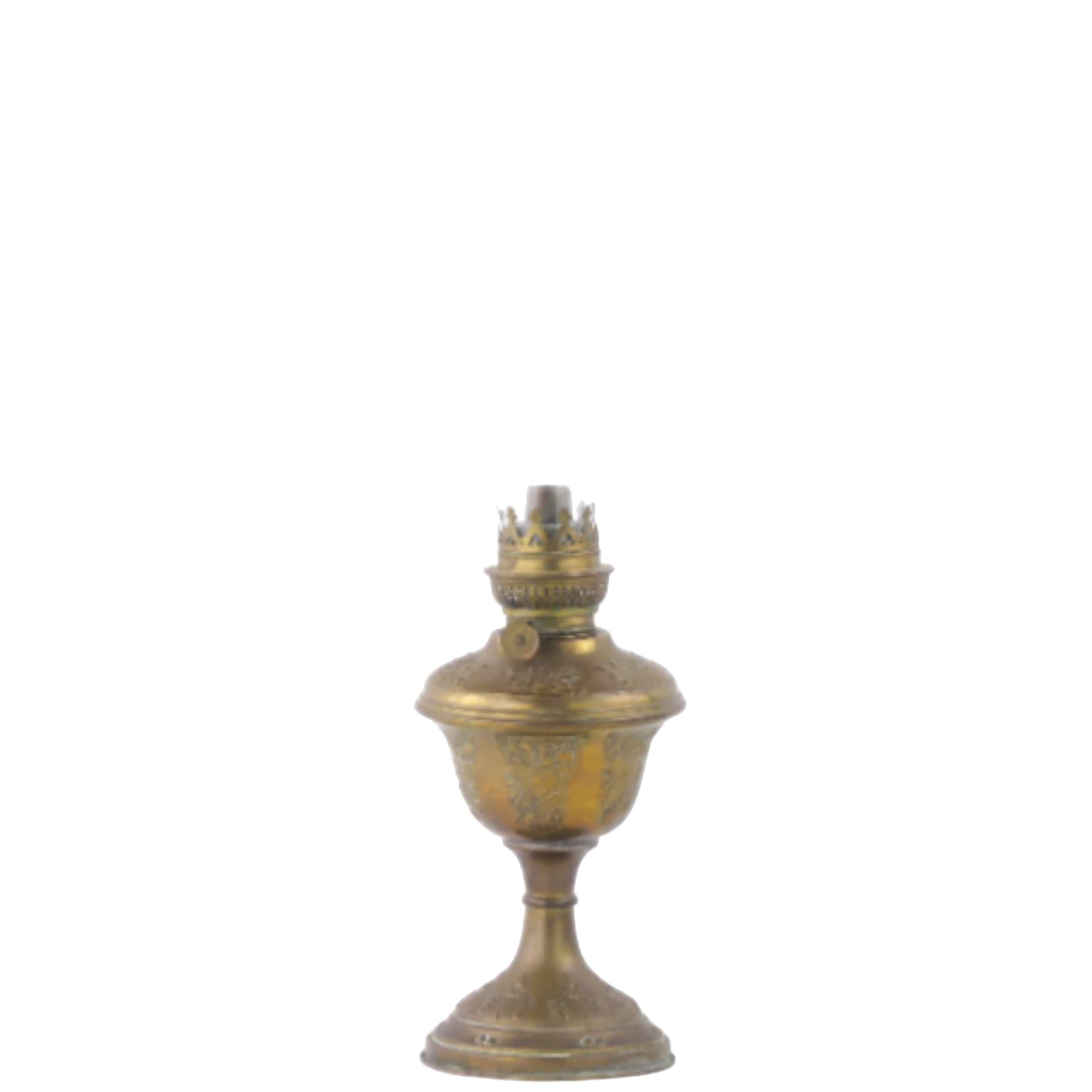 ANCIENNE LAMPE À pétrole en laiton hauteur 54 cm, diamètre cuve en