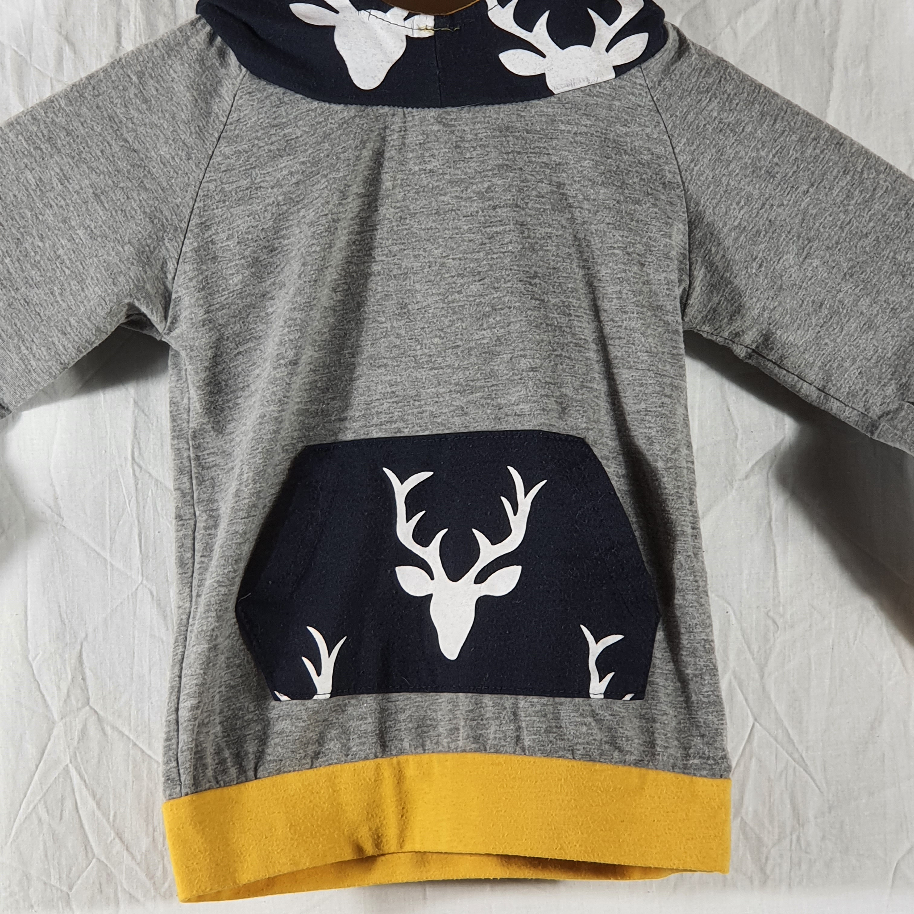 T-shirt hoodie gris - 2 ans - Photo 2