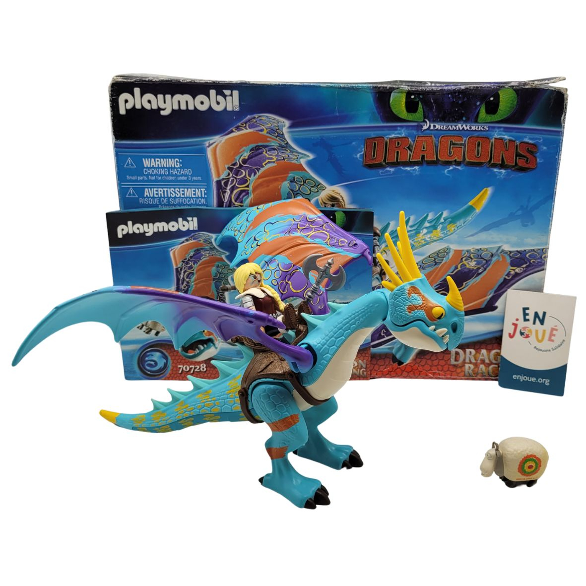 Playmobil - Dragon Racing: Astrid et Tempête 70728 Multicolore - Dès 4 ans. Très bon état - Vue 4 - 