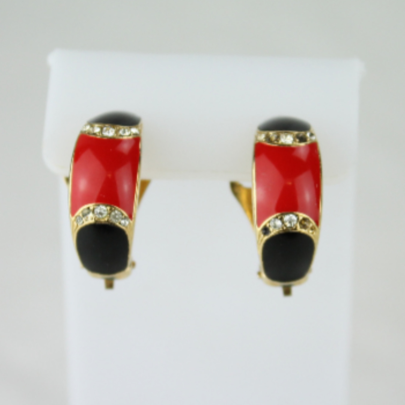 Voir photo 4 de Boucles d'oreilles Clip Vintage Boucles d'oreilles Clip Vintage Bon état - Vue 4 -