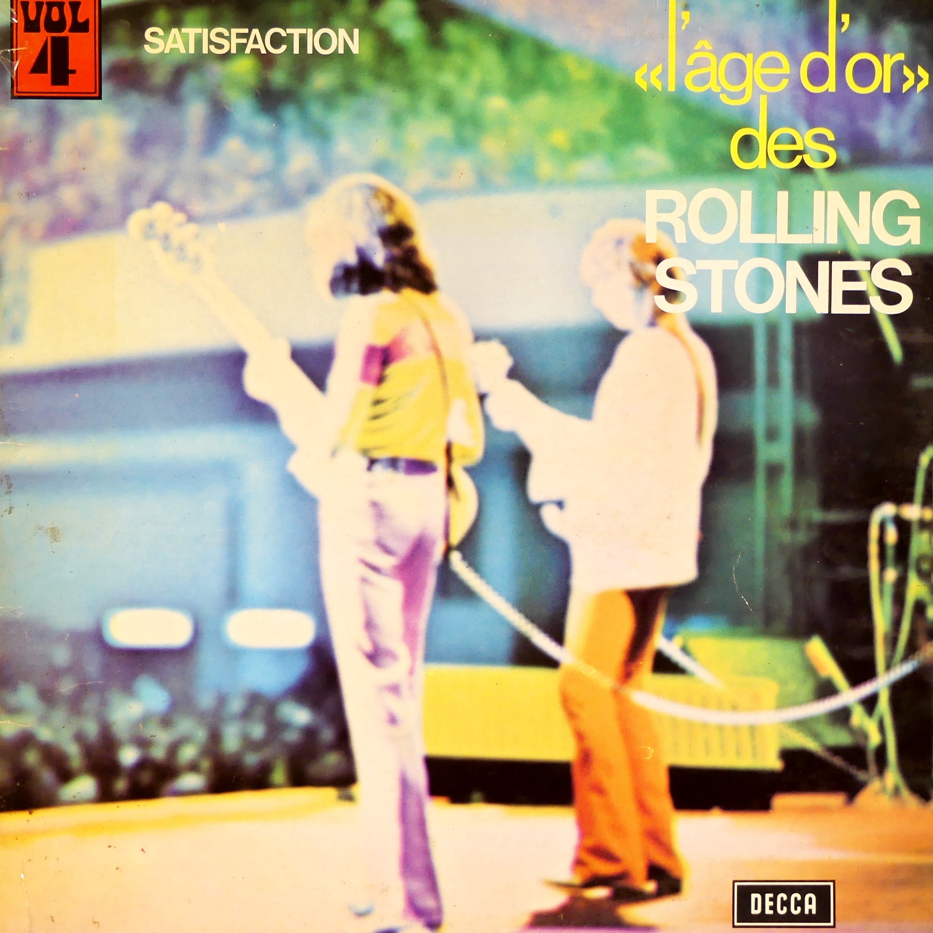 Vinyle - "L'âge d'or" - Vol 4 - des Rolling Stones - 1973  -  reconditionné disponible sur Label Emmaüs