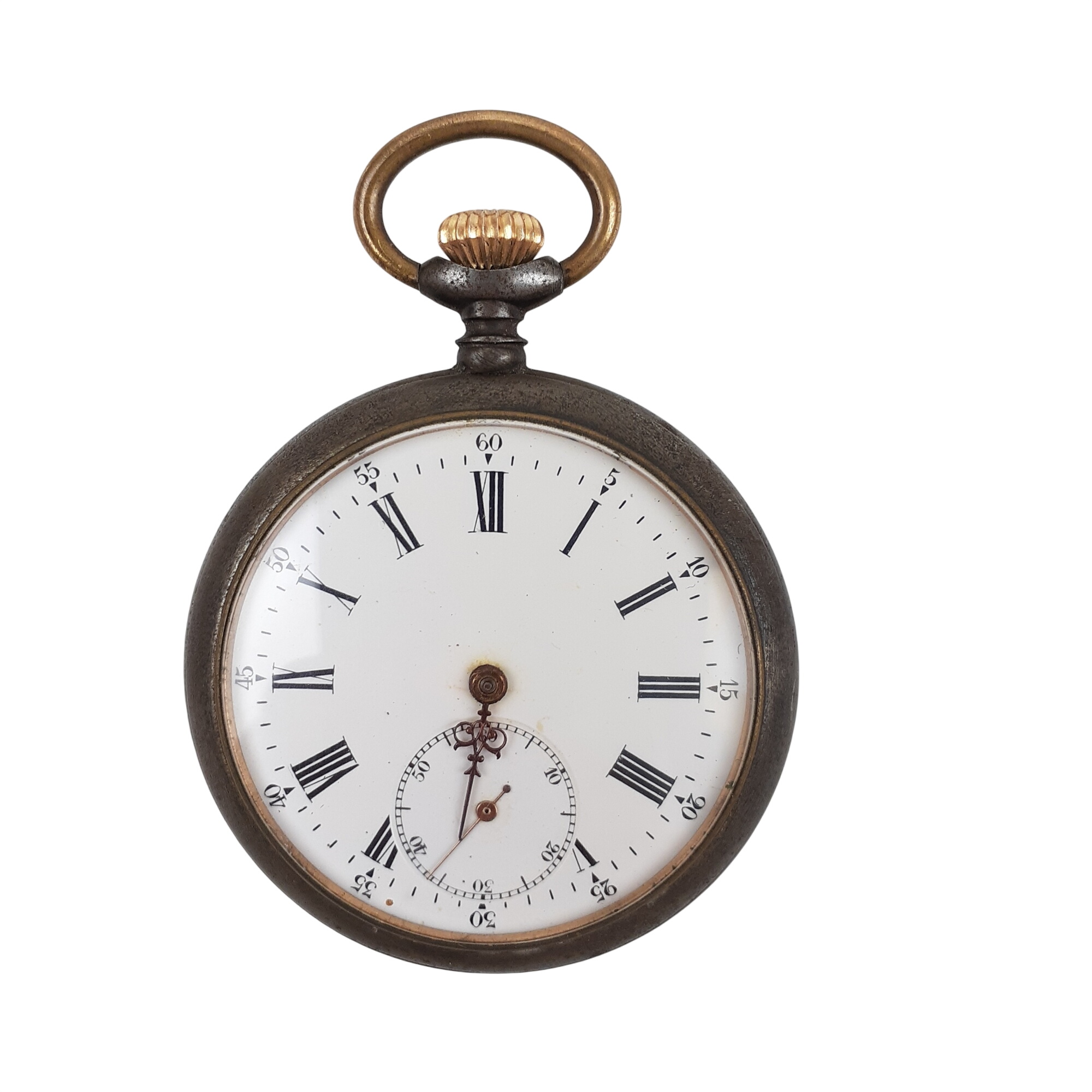 Montre de poche Gousset Besançon N° 35304 Bon état -  reconditionné disponible sur Label Emmaüs