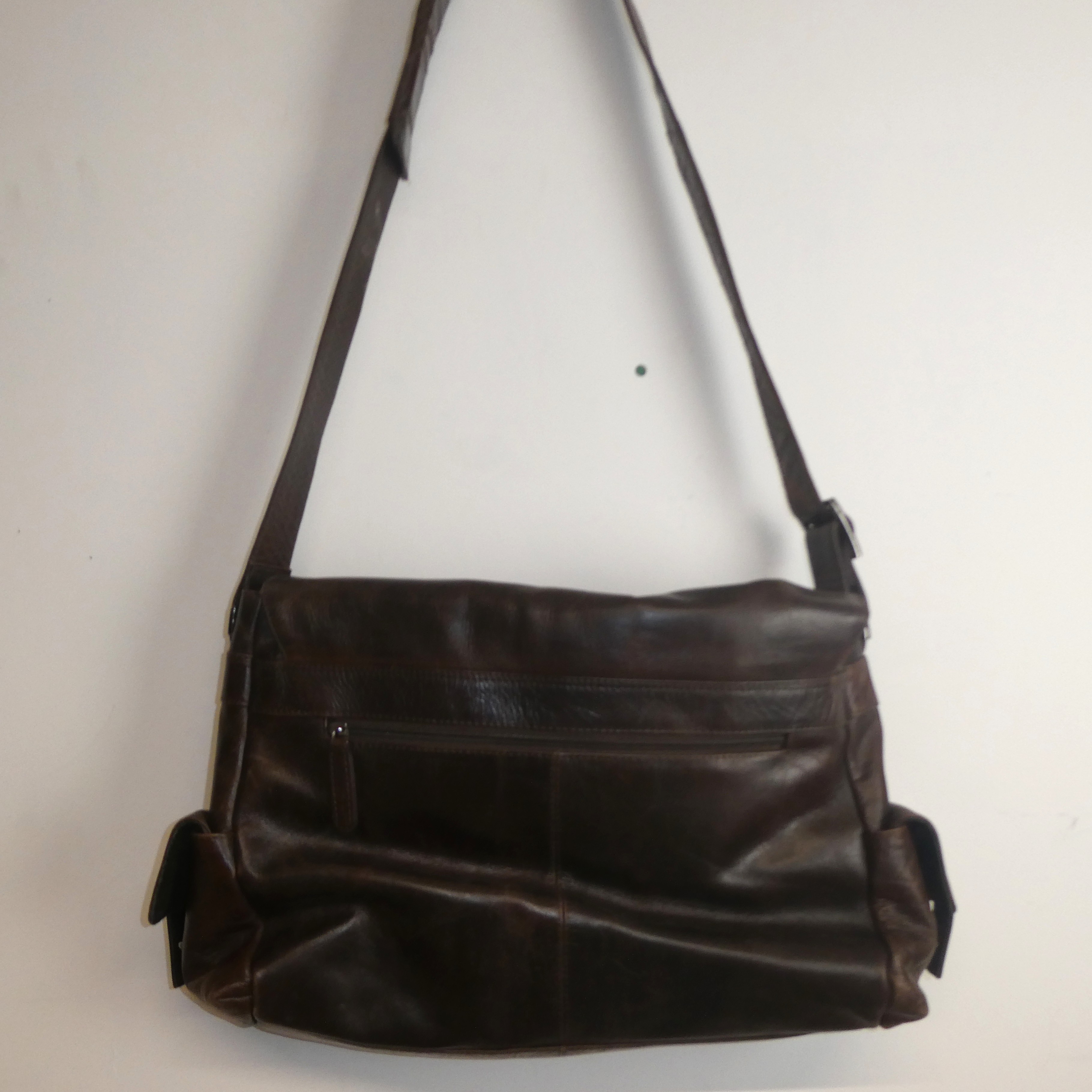 FeynSinn Sac à bandoulière marron vintage en cuir - Photo 3