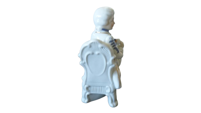 Porcelaine de Gentilhomme blanche et bleue - Photo 1